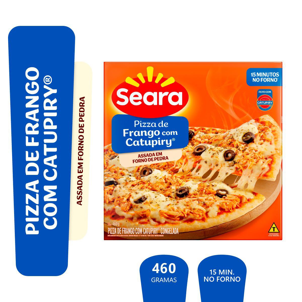 Pizza de frango com Catupiry&reg; Seara 460g