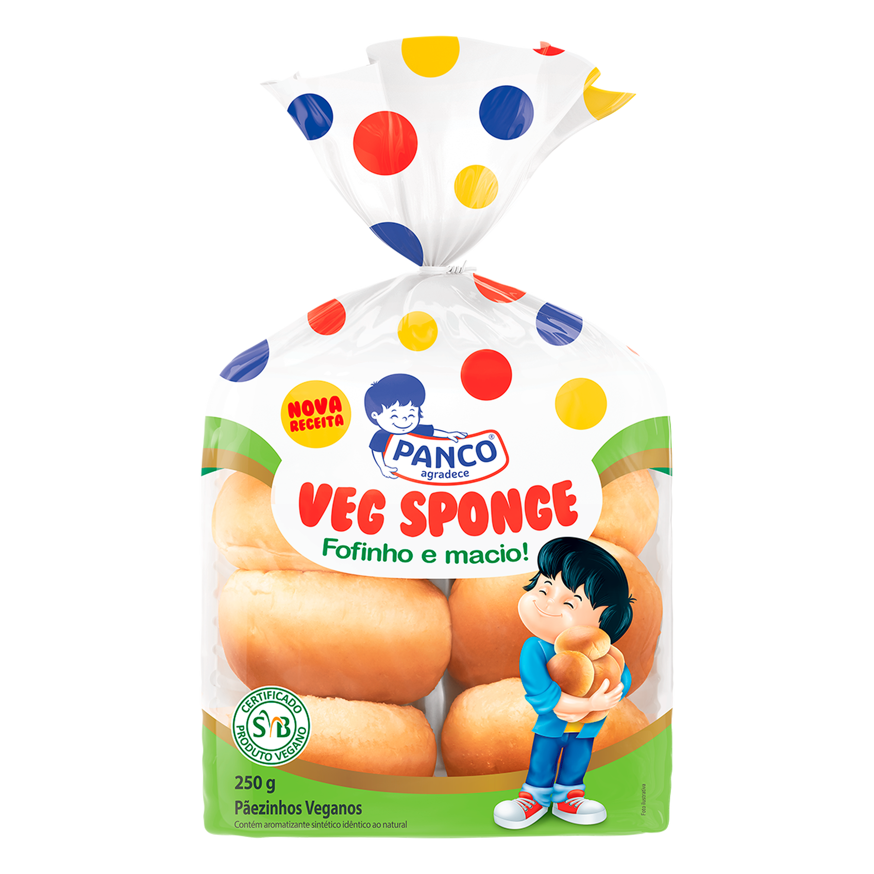 Pãezinhos Veganos Veg Sponge Panco Pacote 250g