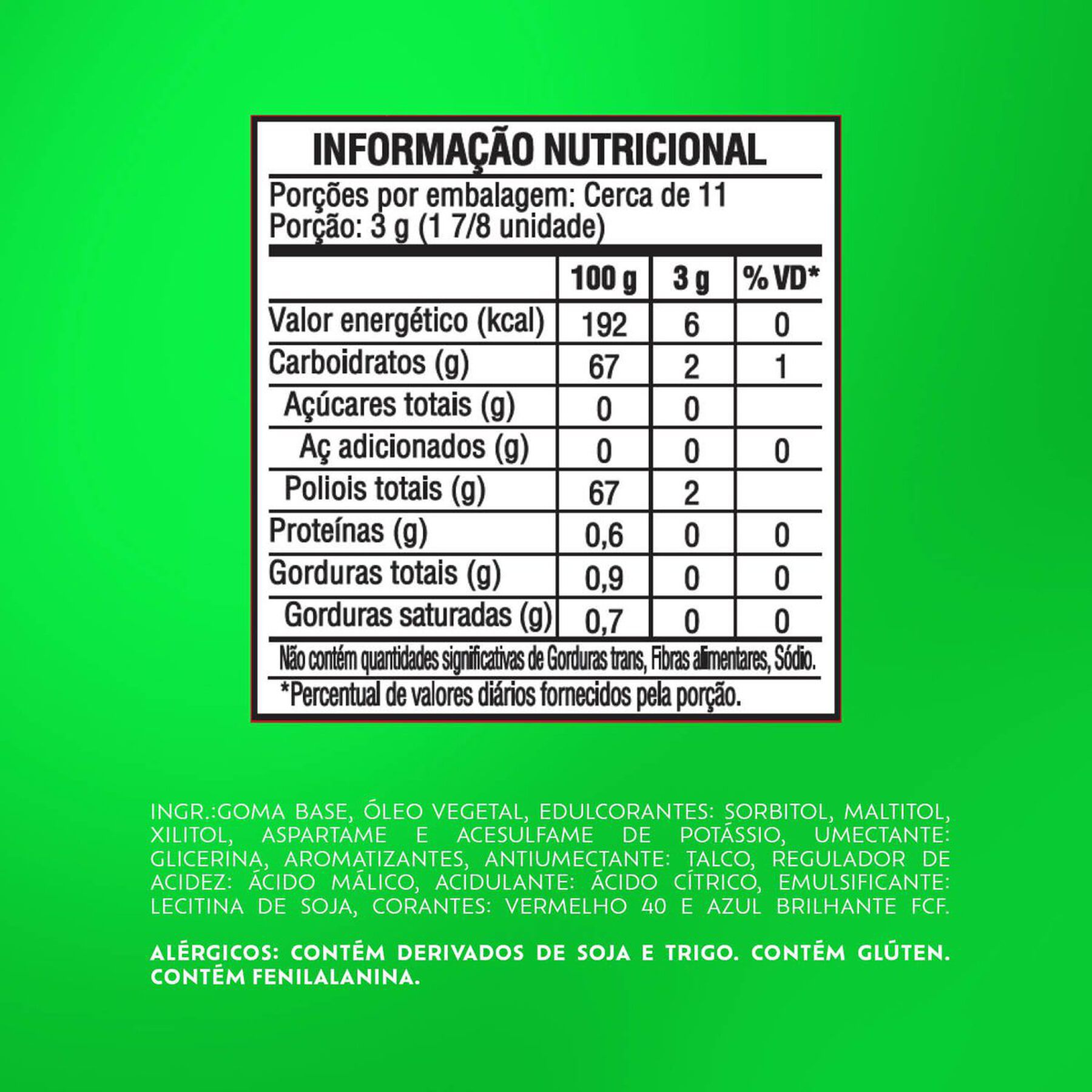 Chiclete Trident Melancia 32g - Pacote Com 4 embalagens