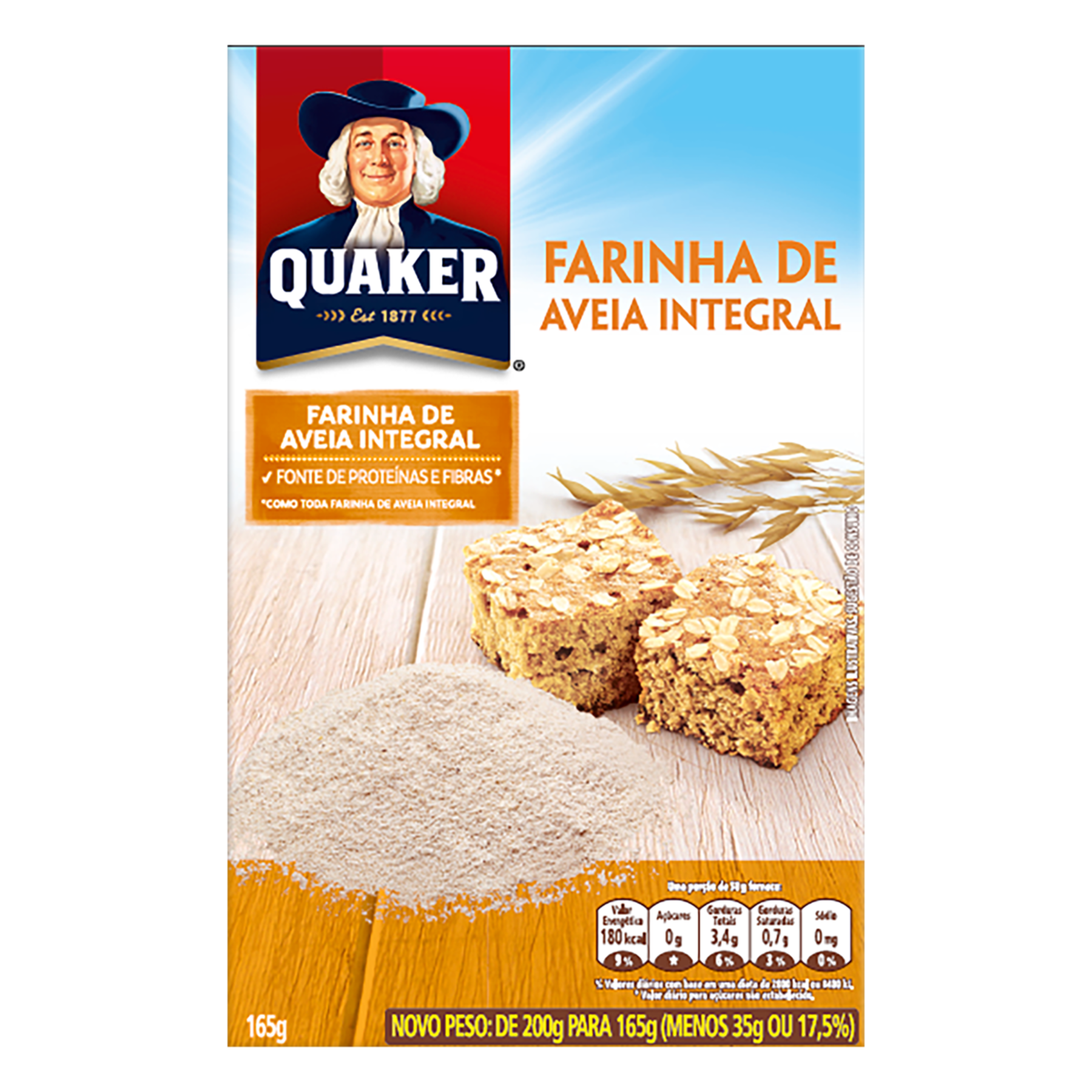 Farinha de Aveia Quaker Caixa 165g