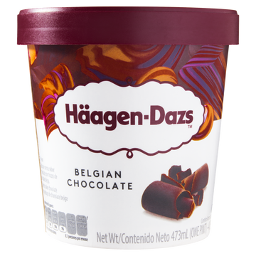 Sorvete Chocolate Belga Häagen-Dazs Pote 473ml