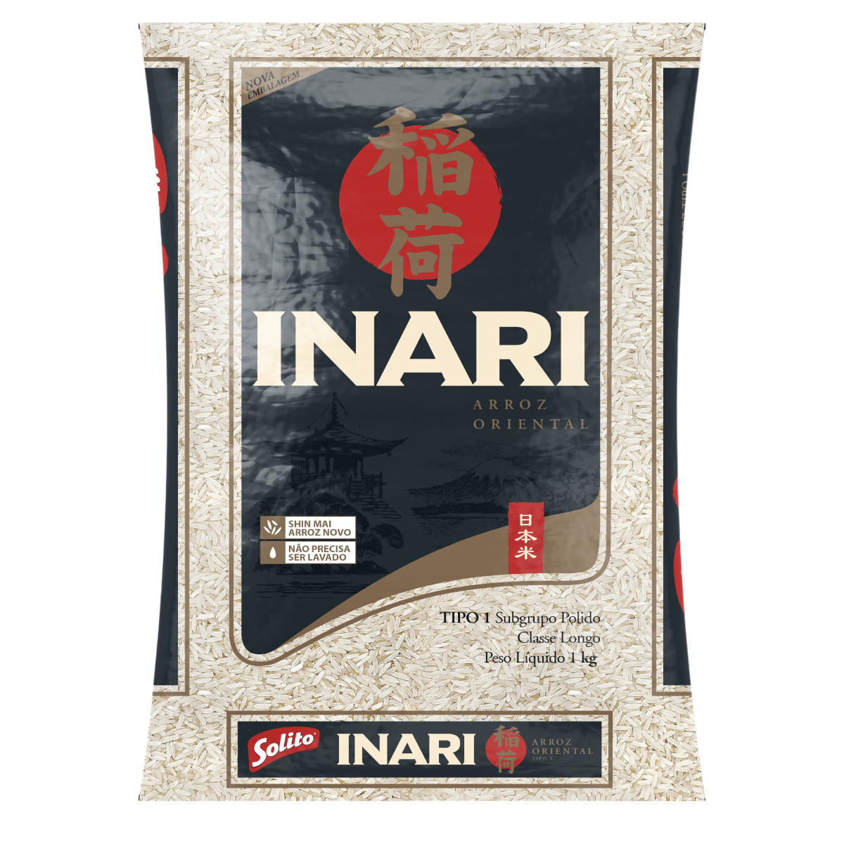 Arroz Polido Tipo 1 Oriental Inari Pacote 1kg