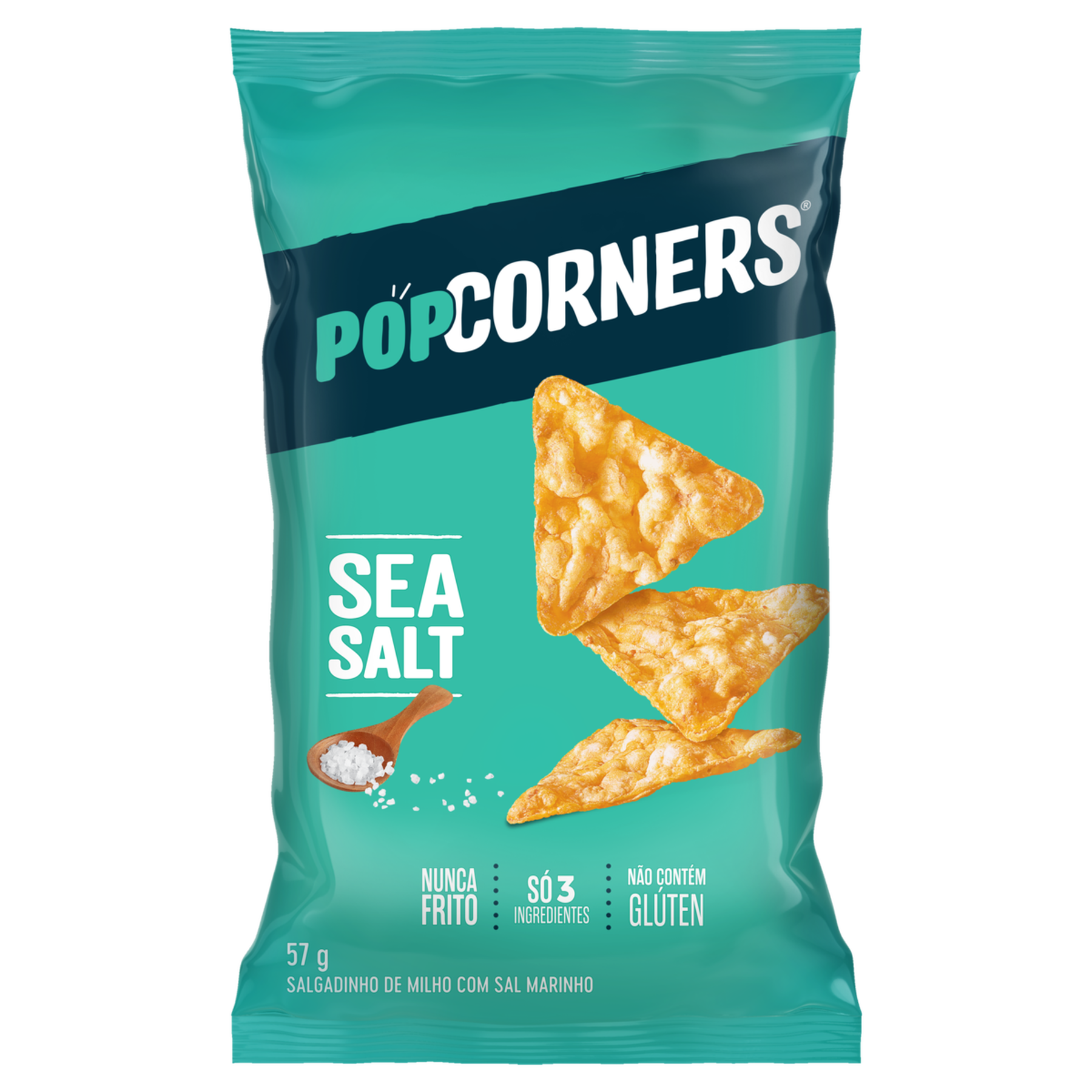 Salgadinho de Milho Sea Salt Popcorners Pacote 57g