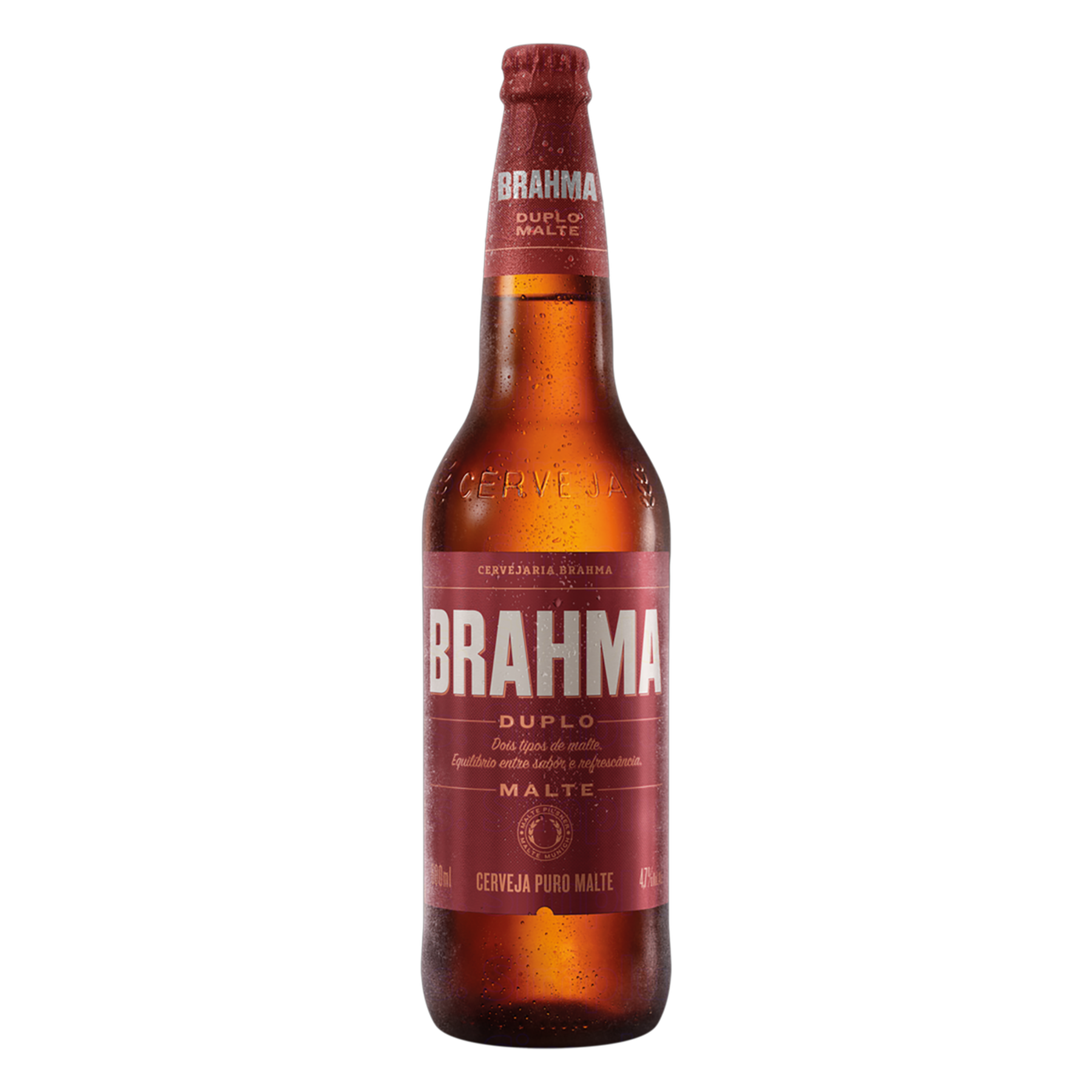 Cerveja Pilsner Duplo Malte Brahma Garrafa 600ml