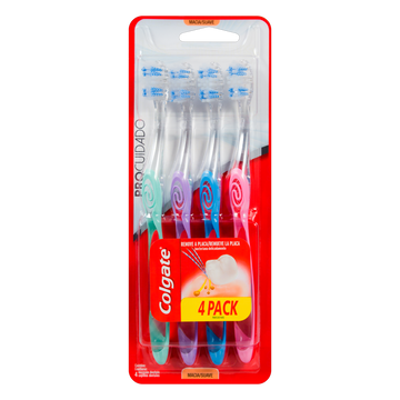 Pack Escova Dental Macia Colgate Pro Cuidado 4 Unidades