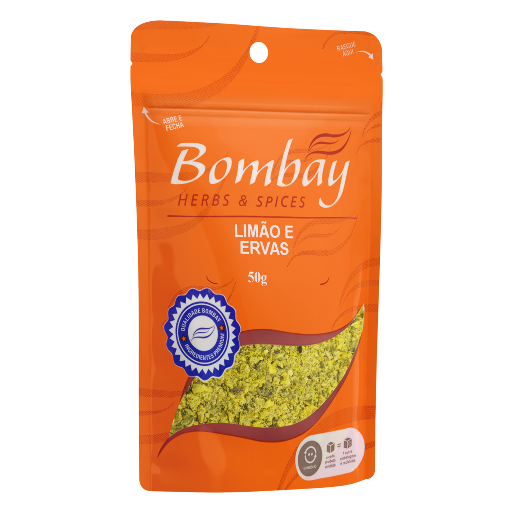 Lim&atilde;o e Ervas Bombay Pouch 50g