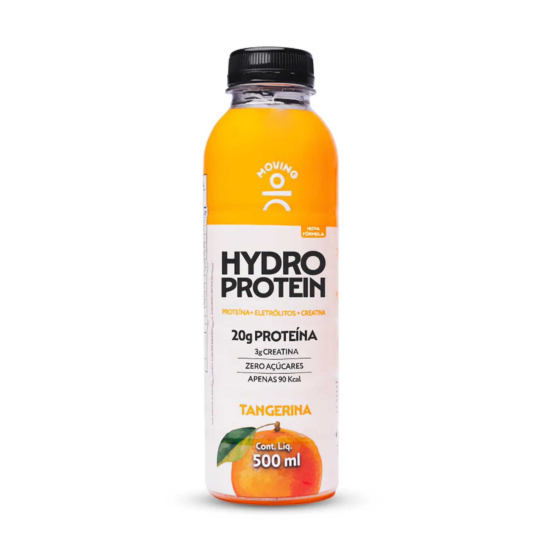 Isot&ocirc;nico Tangerina Zero A&ccedil;&uacute;car Moving Hydro Protein Garrafa 500ml
