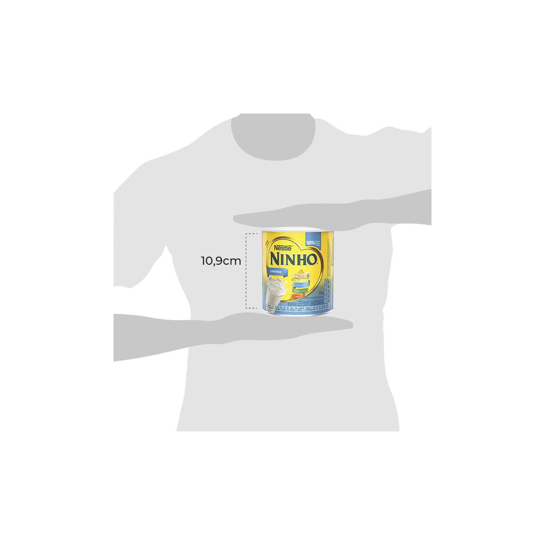 Leite em Pó Instantâneo Semidesnatado Levinho Ninho Forti+ Nestlé Lata 350g