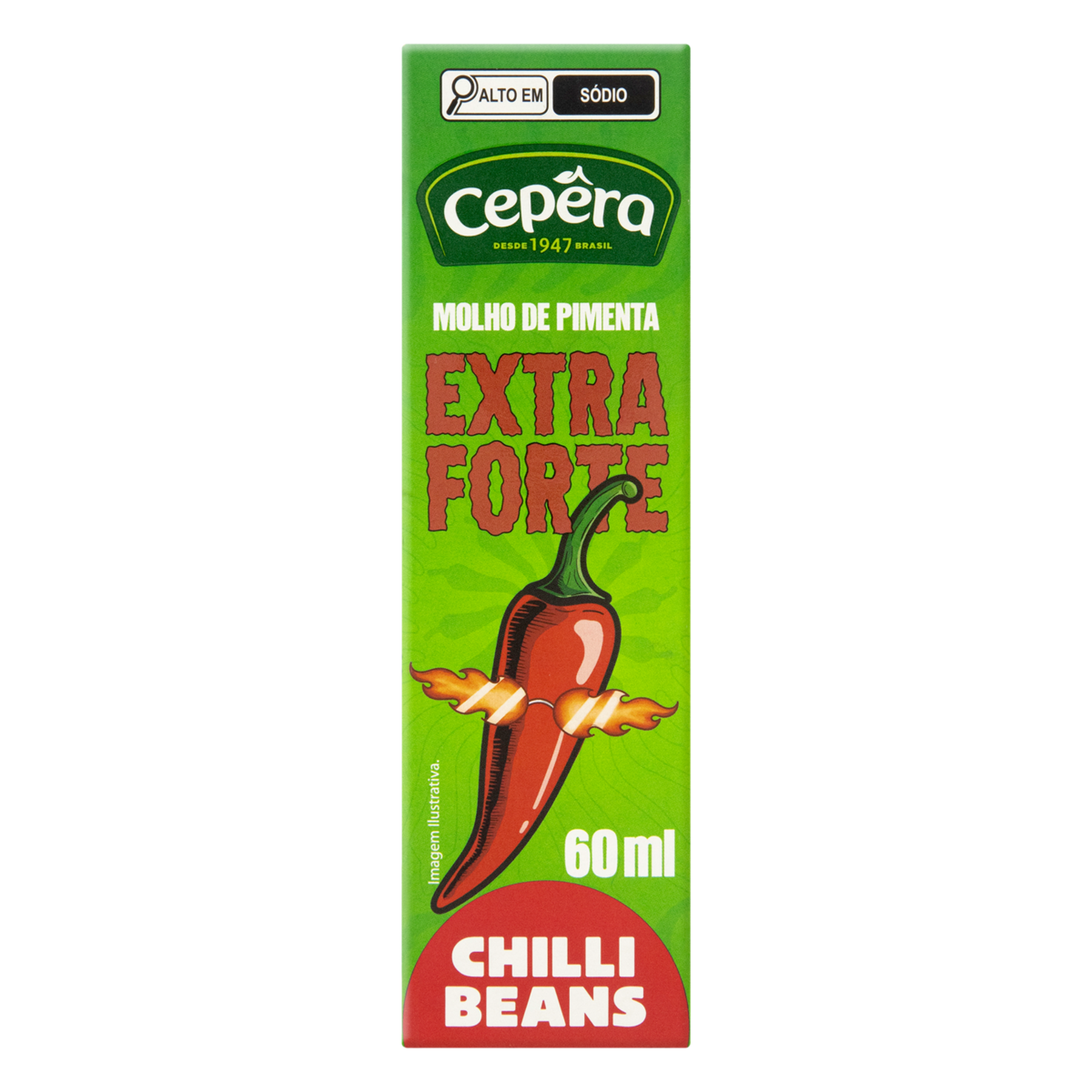 Molho de Pimenta Extraforte Chilli Beans Cep&ecirc;ra Frasco 60ml