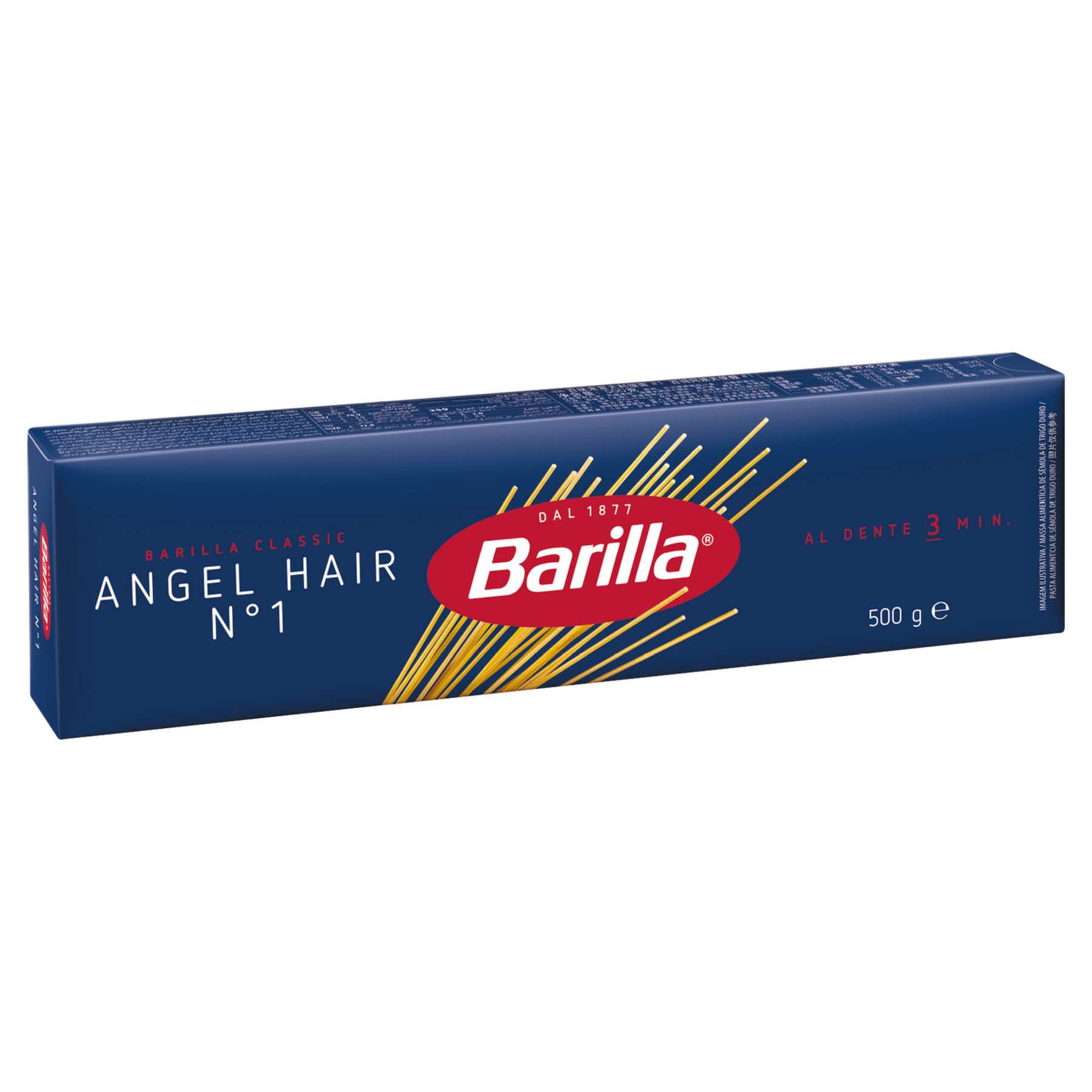 Macarrão de Sêmola de Trigo Duro Angel Hair 1 Barilla Classic Caixa 500g