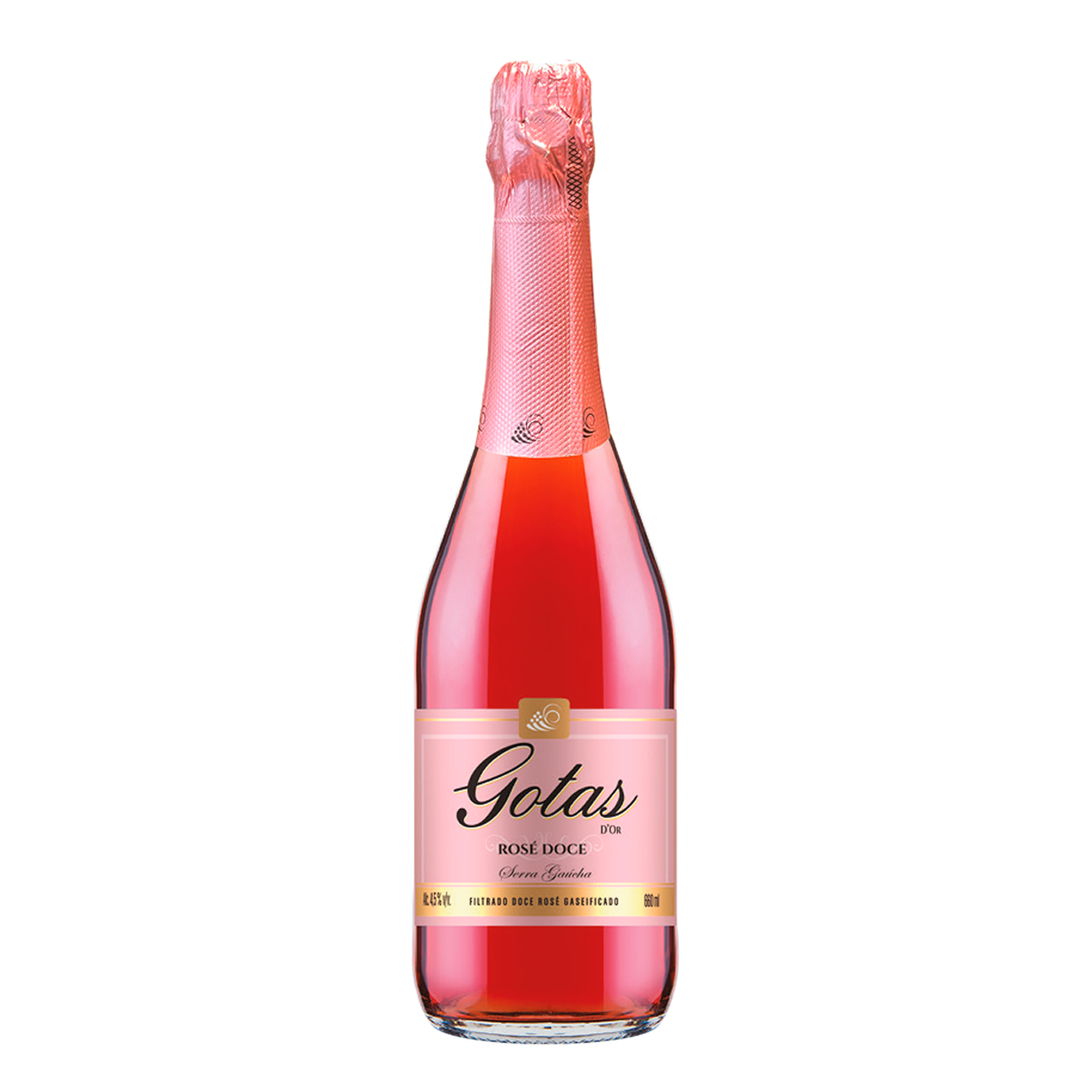 Filtrado Ros&eacute; Doce Gotas Garibaldi Garrafa 660ml