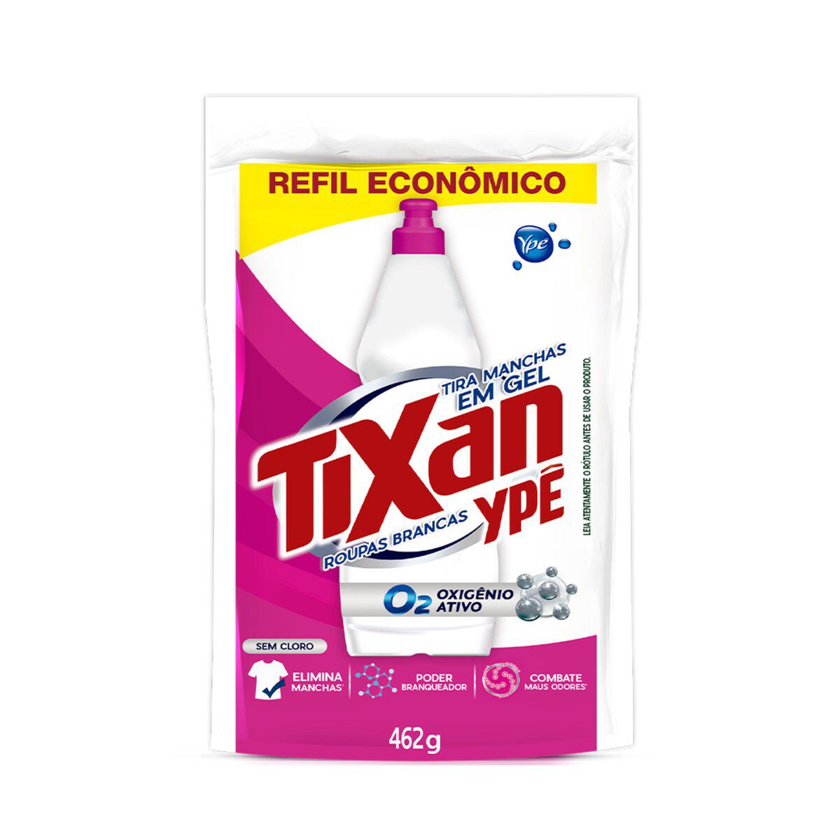 Tira Manchas em Gel Roupas Brancas Tixan Yp&ecirc; Sach&ecirc; 462g Refil