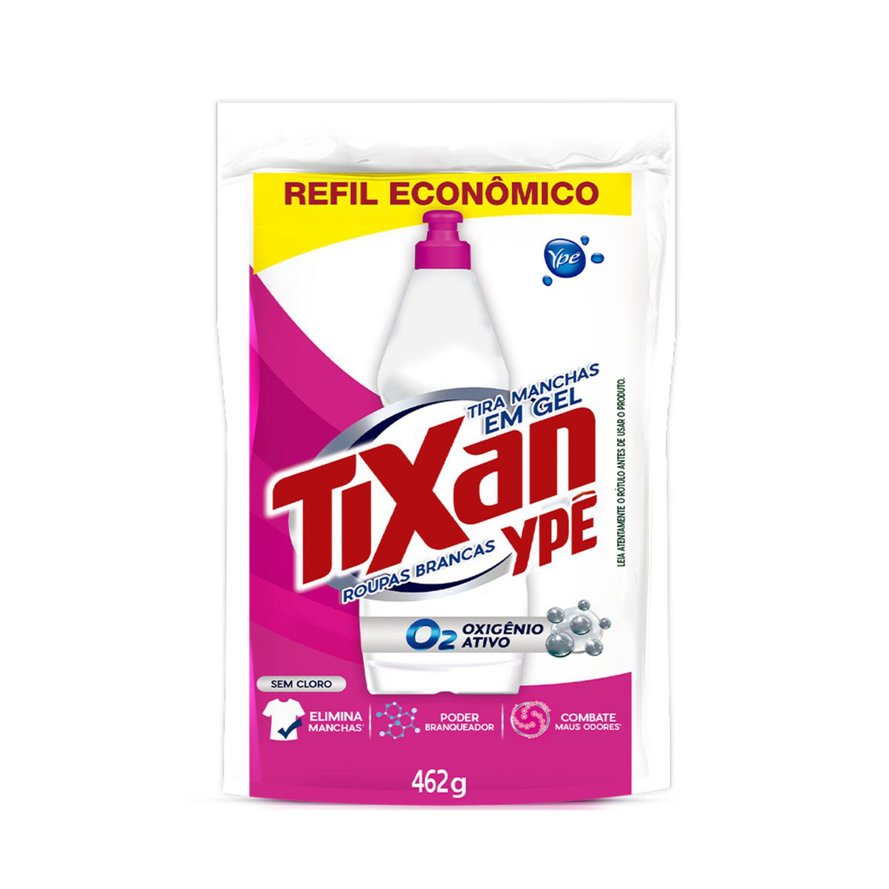 Tira Manchas Gel Roupas Brancas Tixan Ypê Sachê 462g