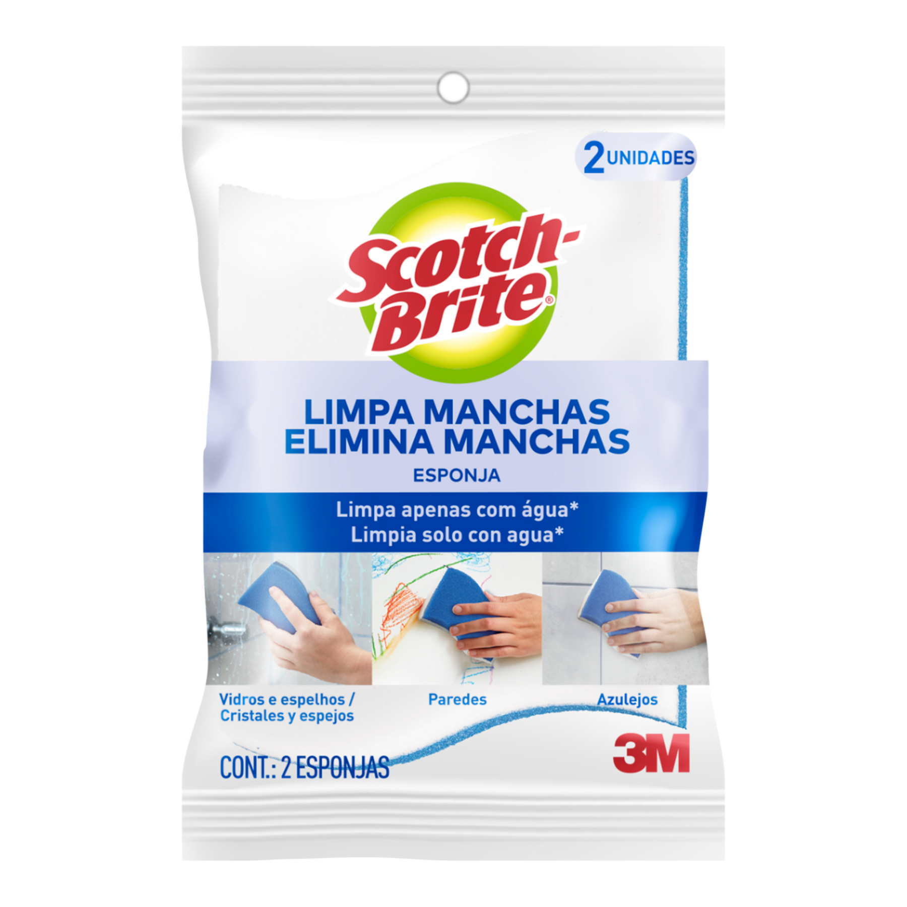 Esponja Multiuso Limpa Manchas Scotch-Brite C/2 Unidades