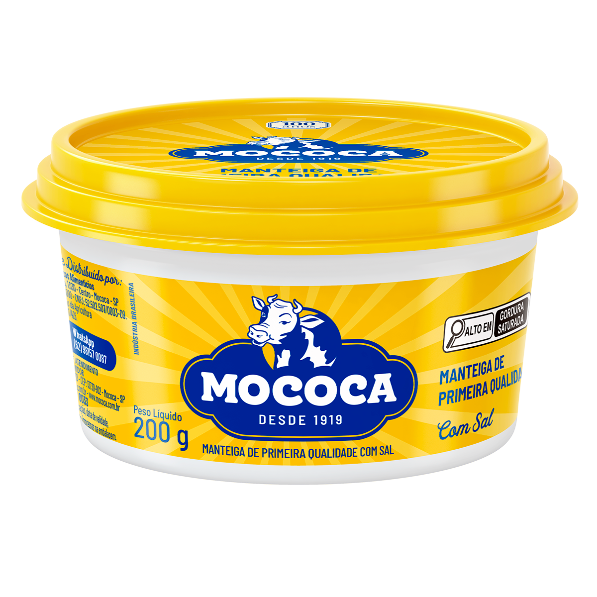 Manteiga com Sal Mococa Pote 200g