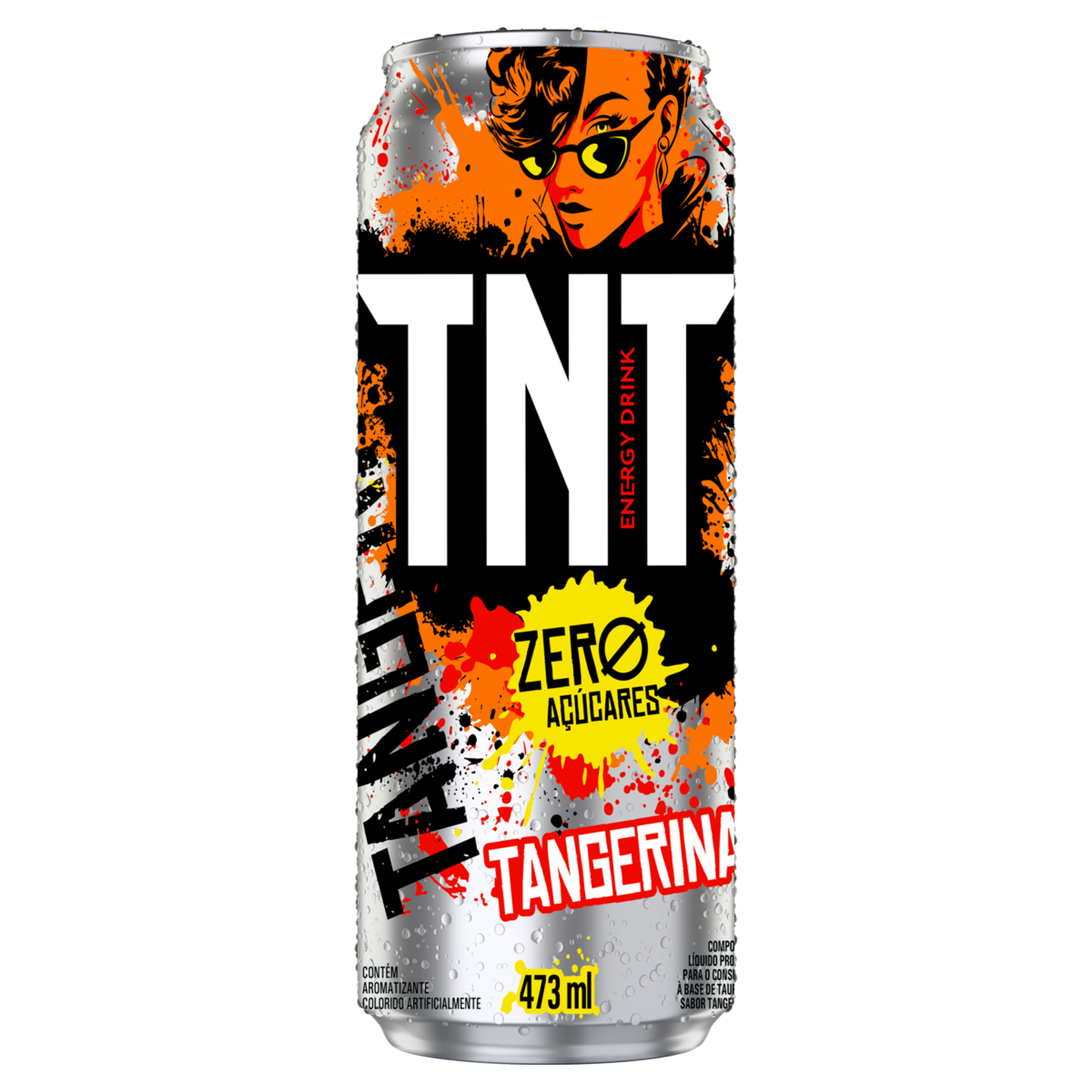 Energético Tangerina Zero Açúcar TNT Lata 473ml
