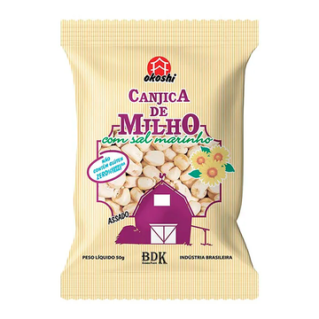 Canjica de Milho com Sal Marinho Okoshi Pacote 50g