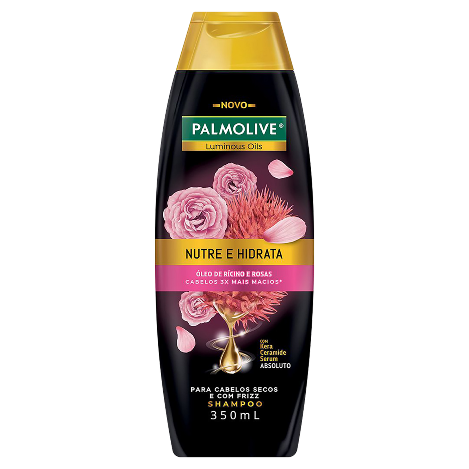 Shampoo Nutre e Hidrata Palmolive Luminous Oils Frasco 350ml