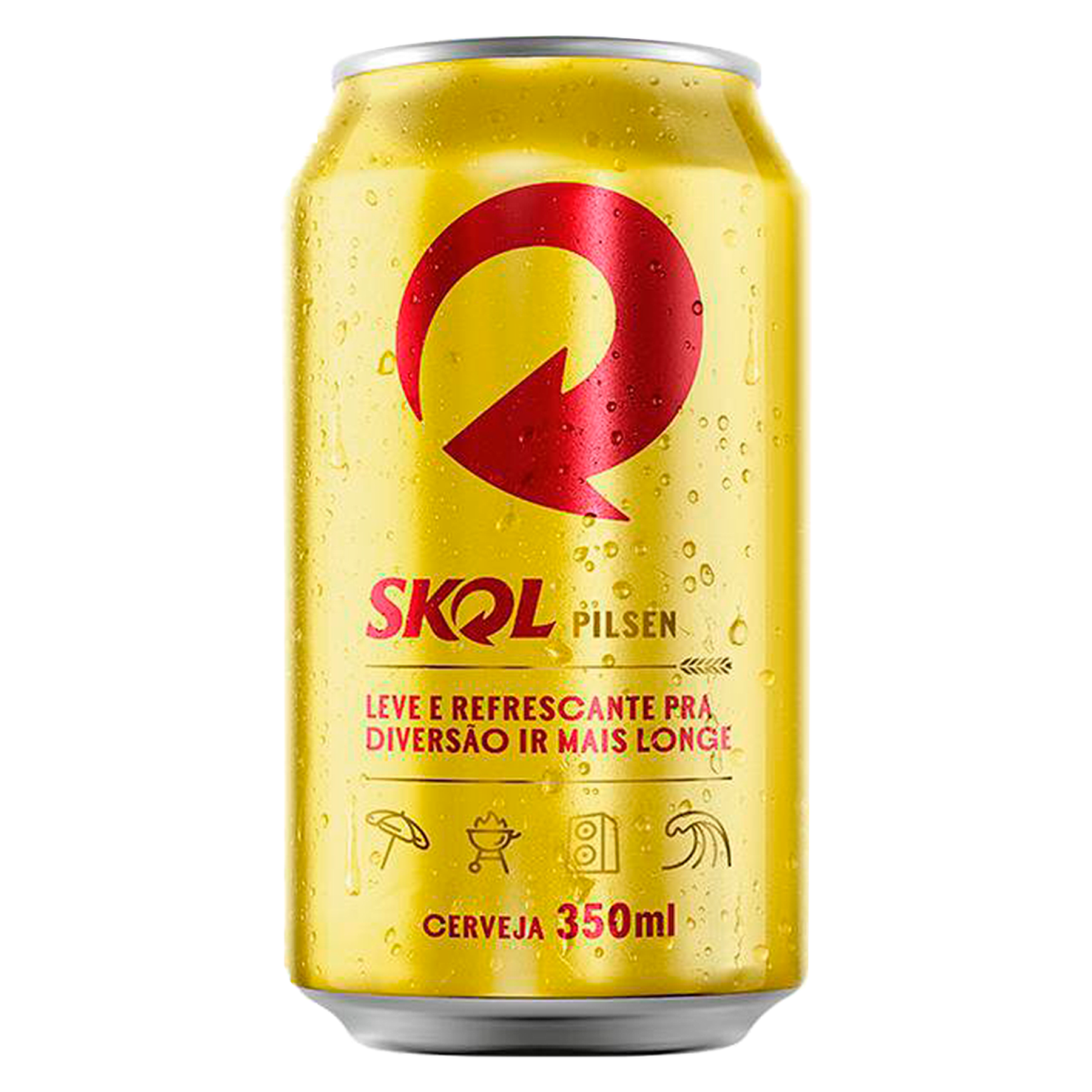 Cerveja Pilsen Skol Lata 350ml