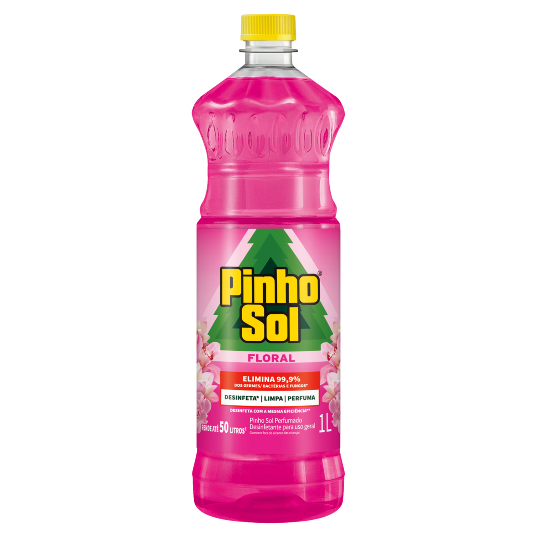 Desinfetante Perfumado Floral Pinho Sol Frasco 1l