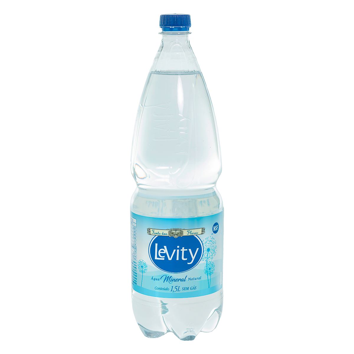 &Aacute;gua Mineral Natural sem G&aacute;s Levity Garrafa 1,5l