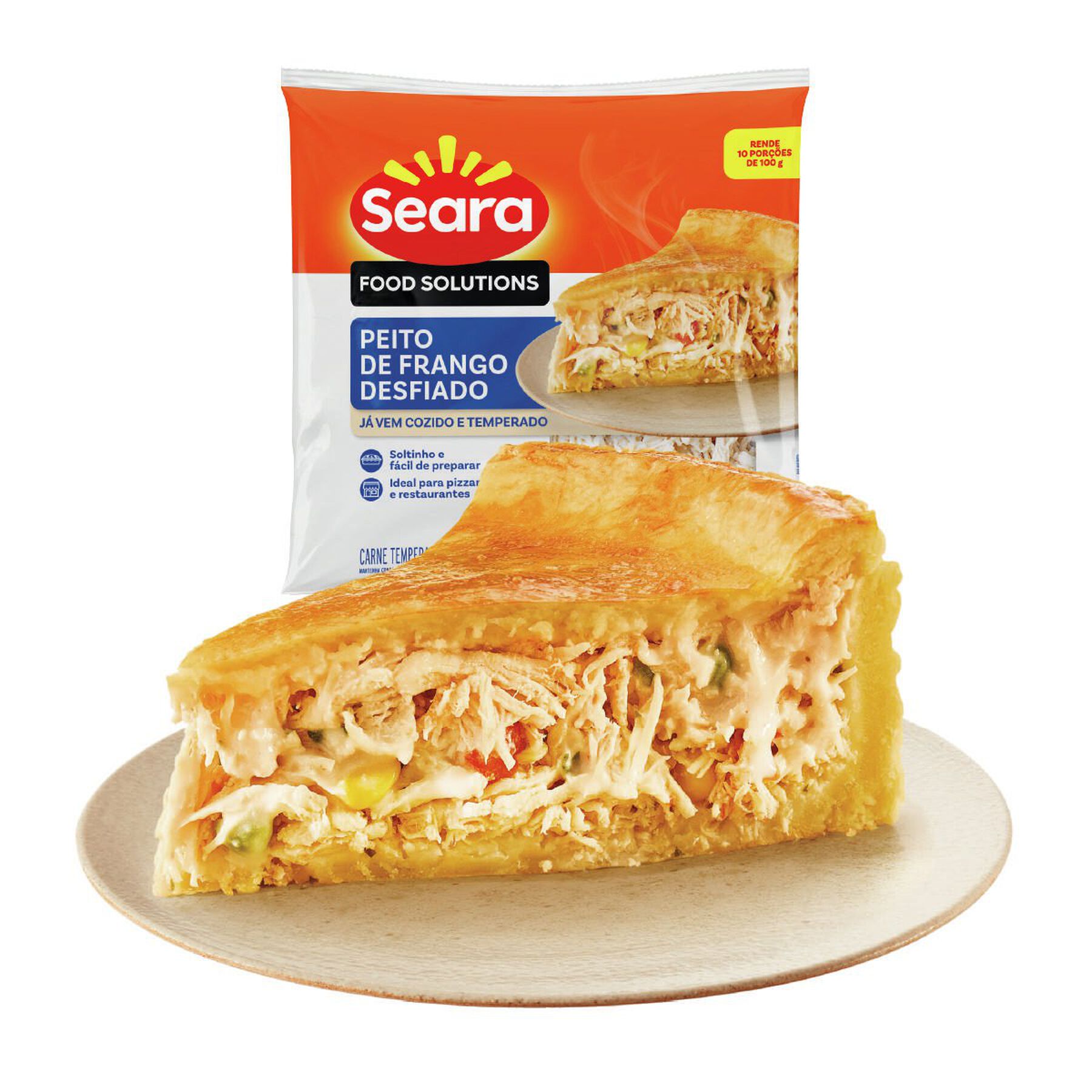 Peito de Frango Desfiado Seara Food Solutions 1kg