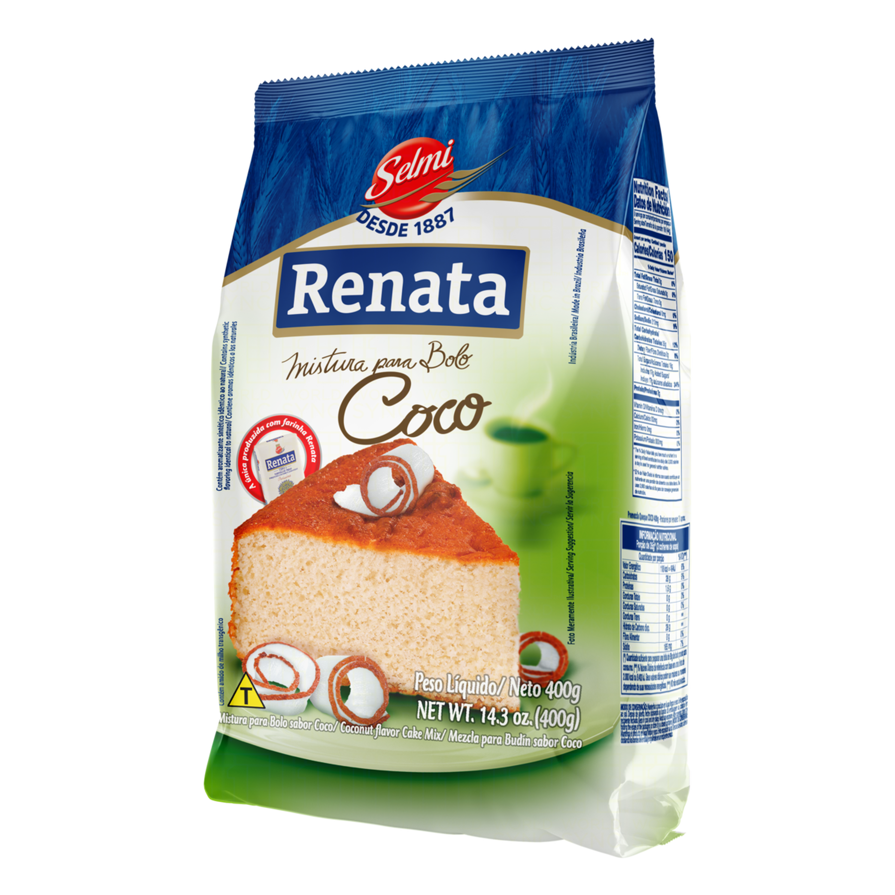 Mistura para Bolo Coco Renata 400g