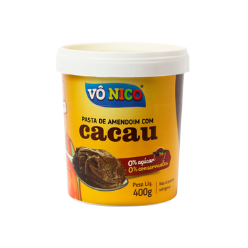 Pasta de Amendoim com Cacau Vô Nico 400g