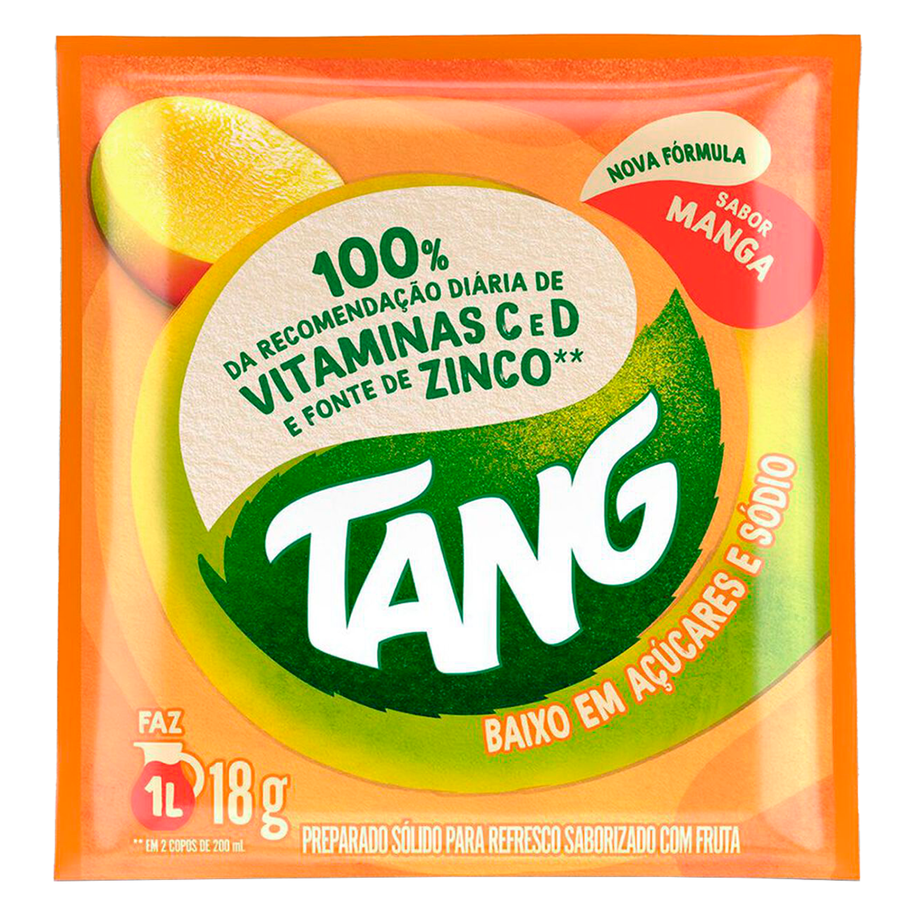 Refresco em P&oacute; Manga Tang Pacote 18g