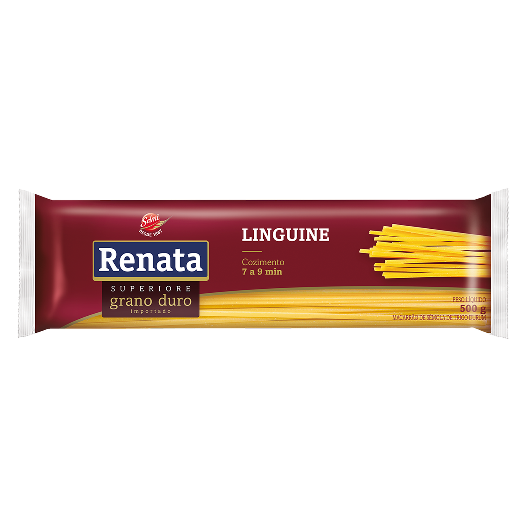 Macarr&atilde;o de S&ecirc;mola de Trigo Grano Duro Linguine Renata Superiore Pacote 500g&nbsp;