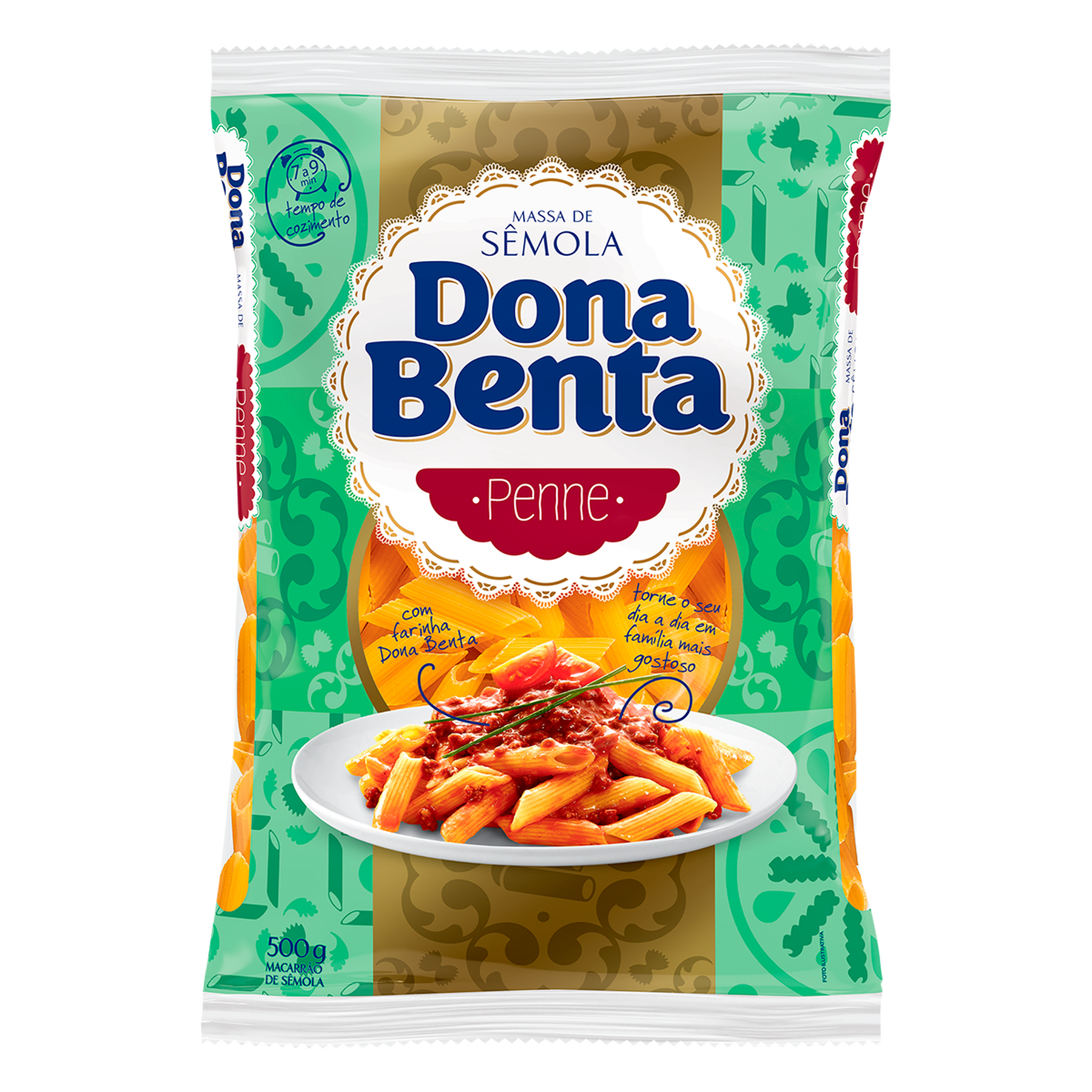 Macarr&atilde;o de S&ecirc;mola Penne Dona Benta 500g