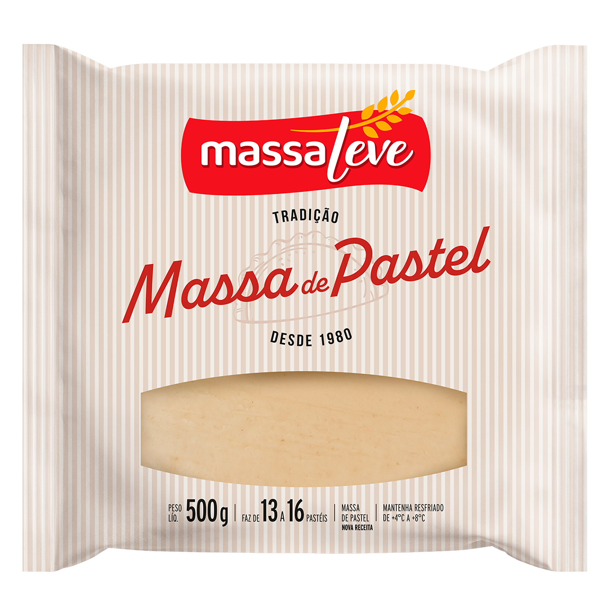 Massa de Pastel Disc&atilde;o Massa Leve Pacote 500g
