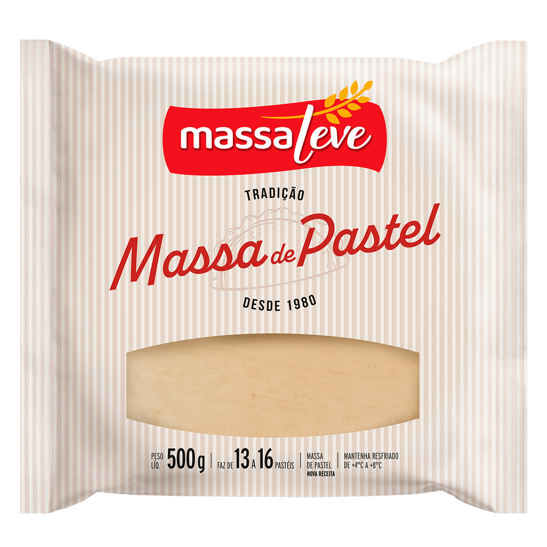 Massa de Pastel Disc&atilde;o Massa Leve Pacote 500g