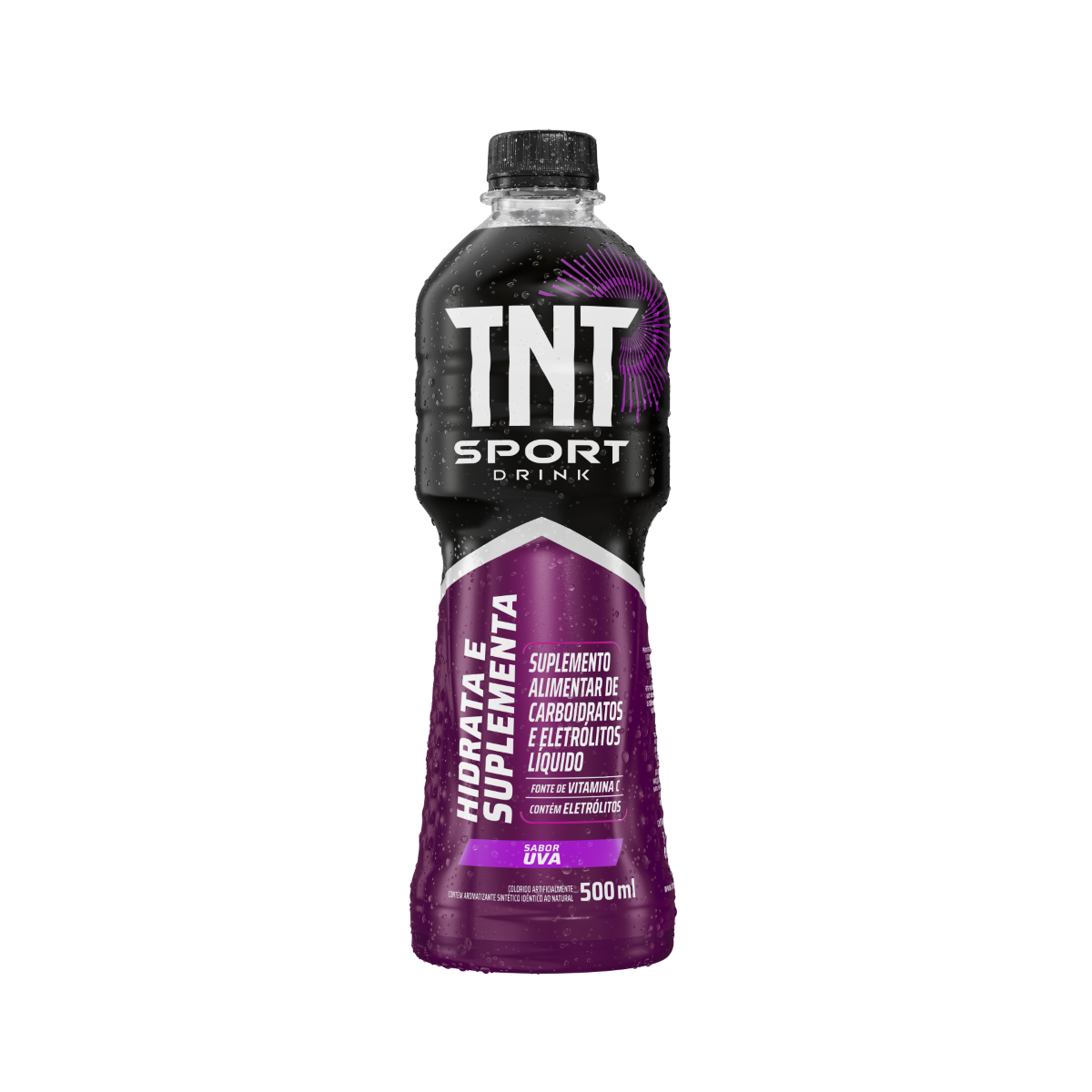 Isot&ocirc;nico Uva Sport Drink TNT Garrafa 500ml