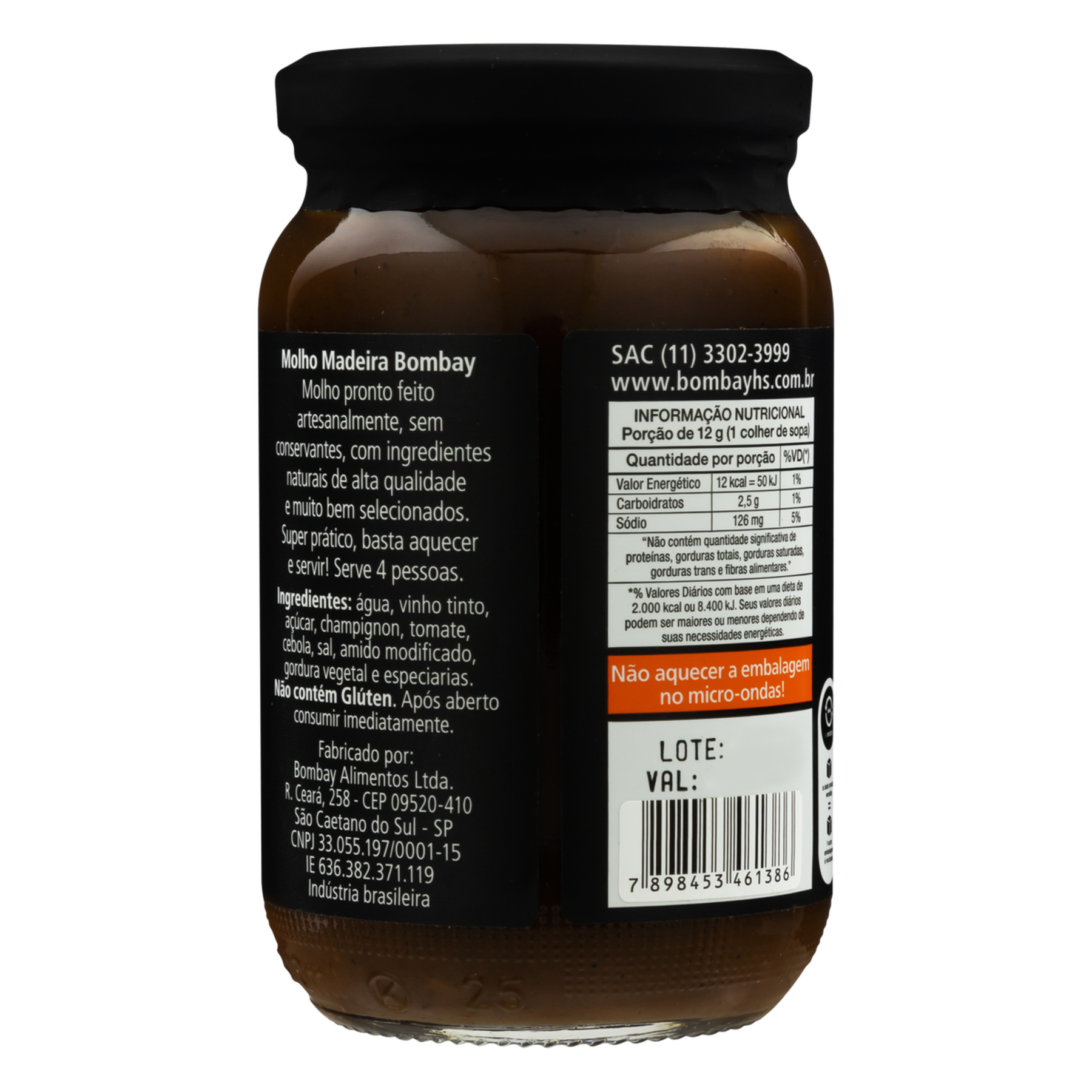Molho para Carne Madeira Bombay 350g