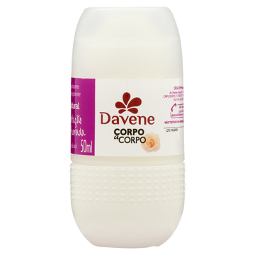 Desodorante Roll-On Antiperspirante Natural Davene Corpo a Corpo 50ml