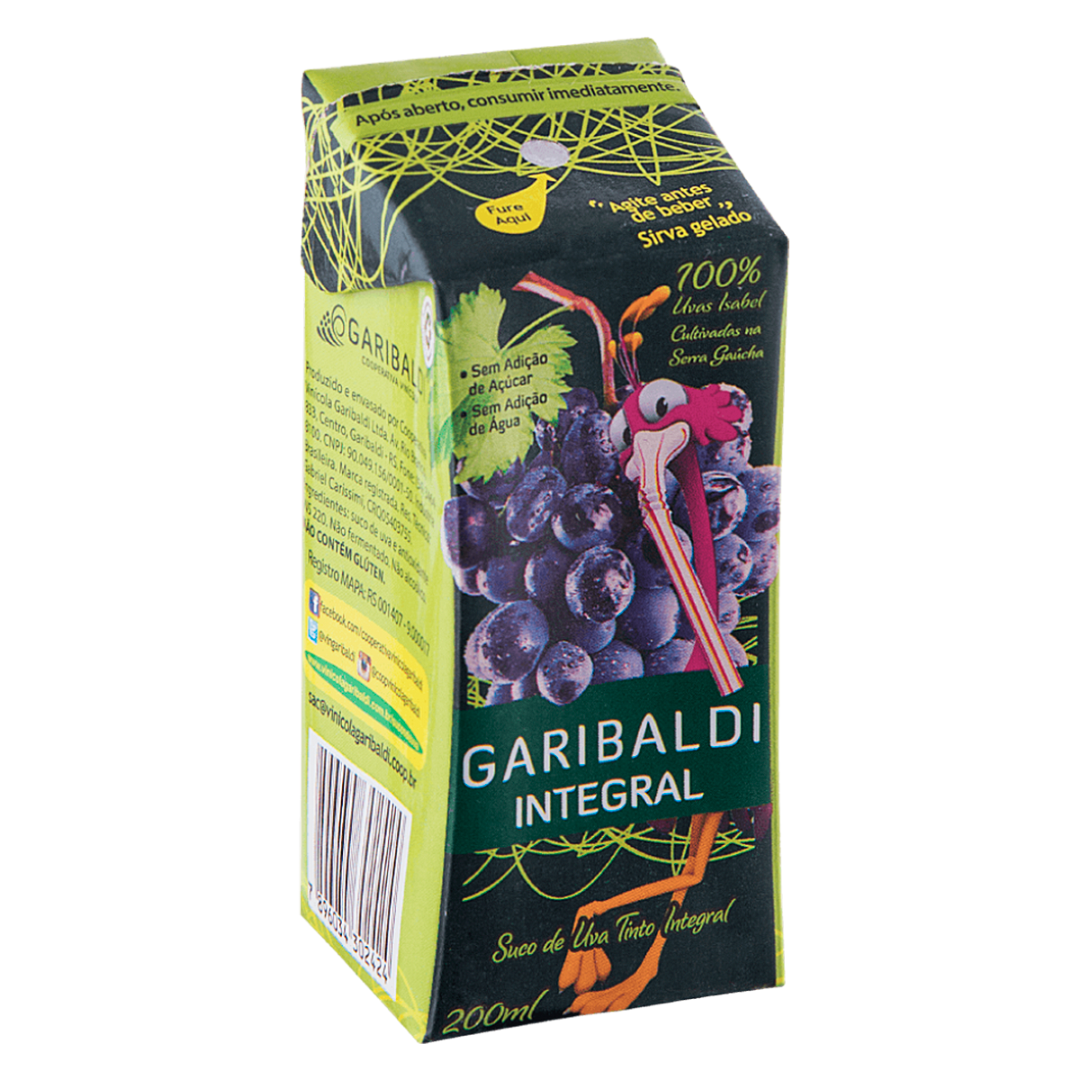 Suco de Uva Integral Garibaldi 200ml