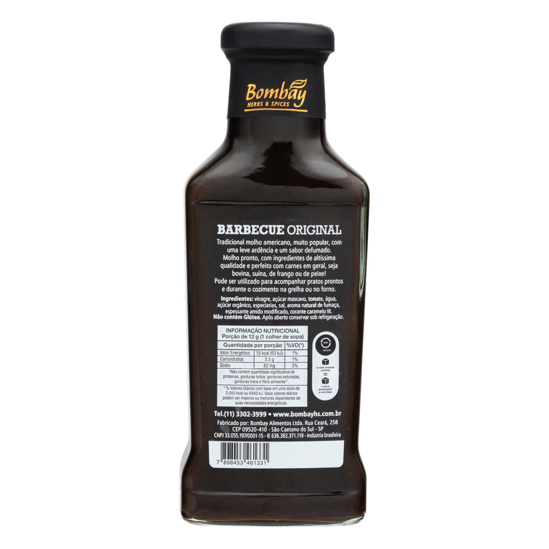 Molho Barbecue Original Bombay 365g
