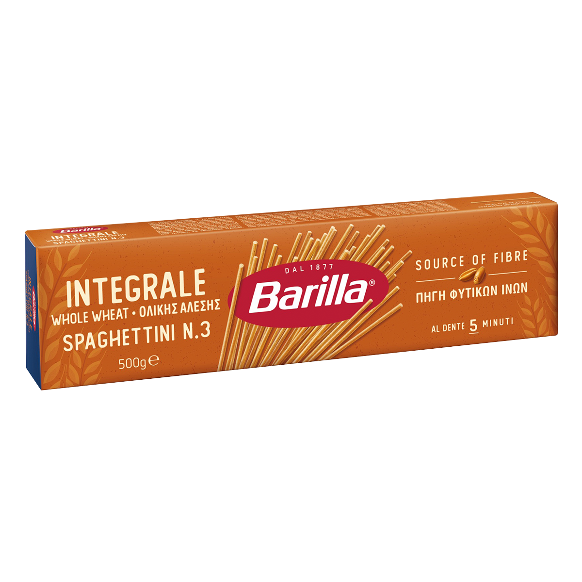 Macarr&atilde;o de S&ecirc;mola Grano Duro Integral Espaguetini Barilla Caixa 500g