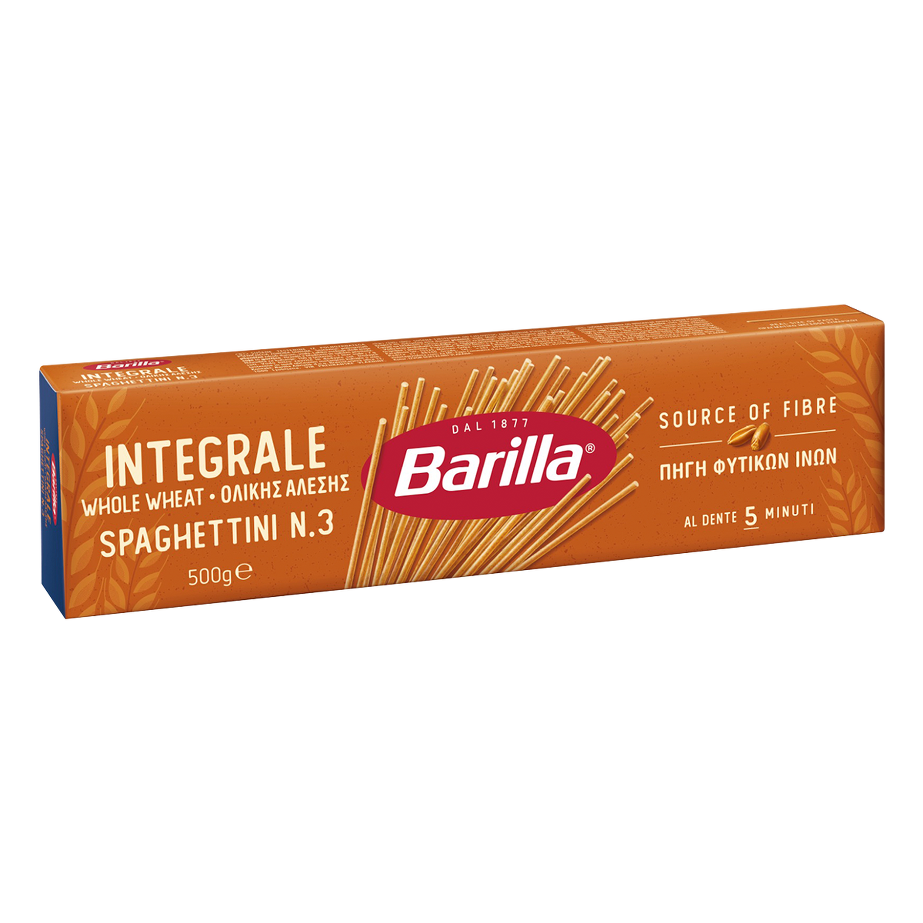 Macarr&atilde;o de S&ecirc;mola Grano Duro Integral Espaguetini Barilla Caixa 500g