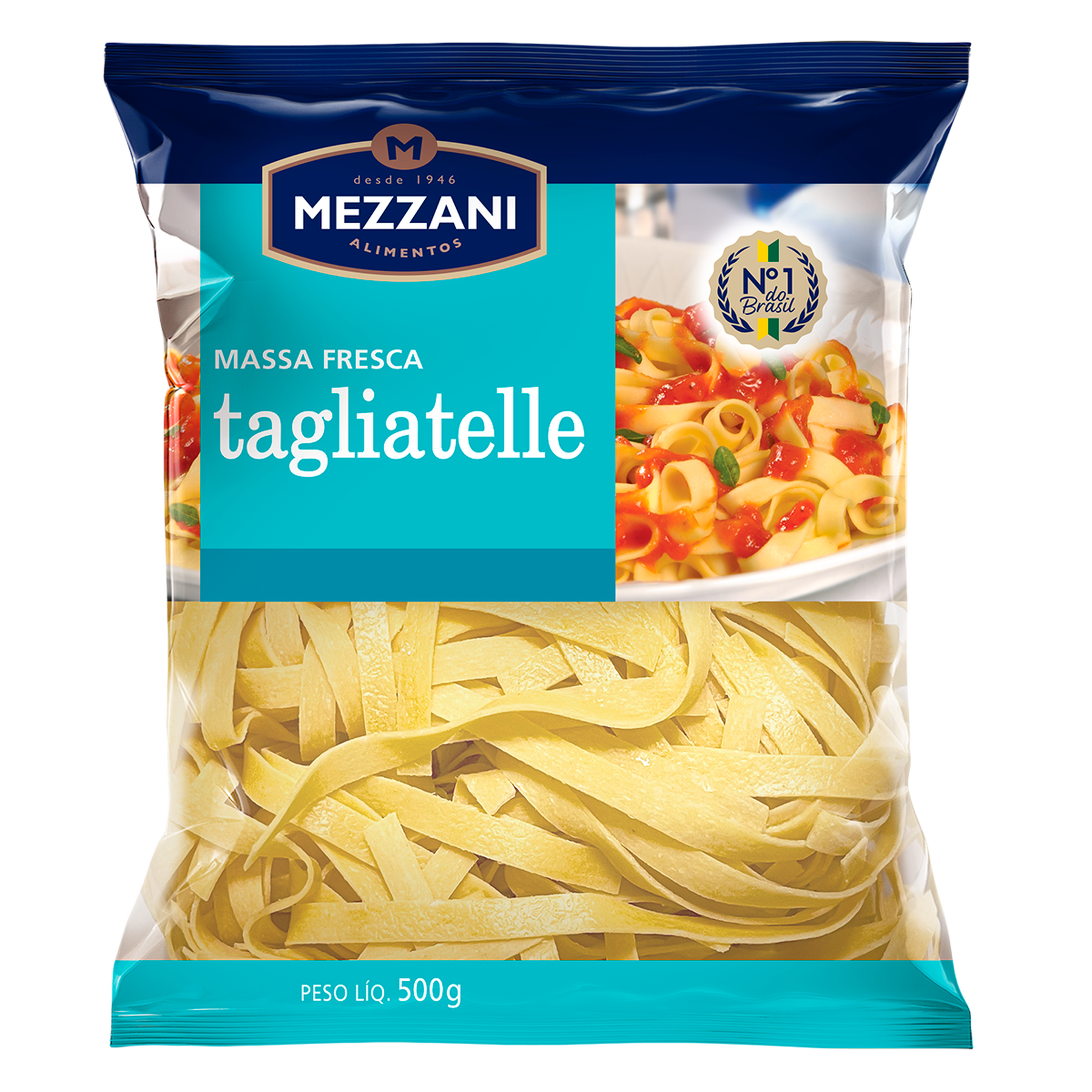 Massa Fresca Tagliatelle Mezzani Pacote 500g&nbsp;