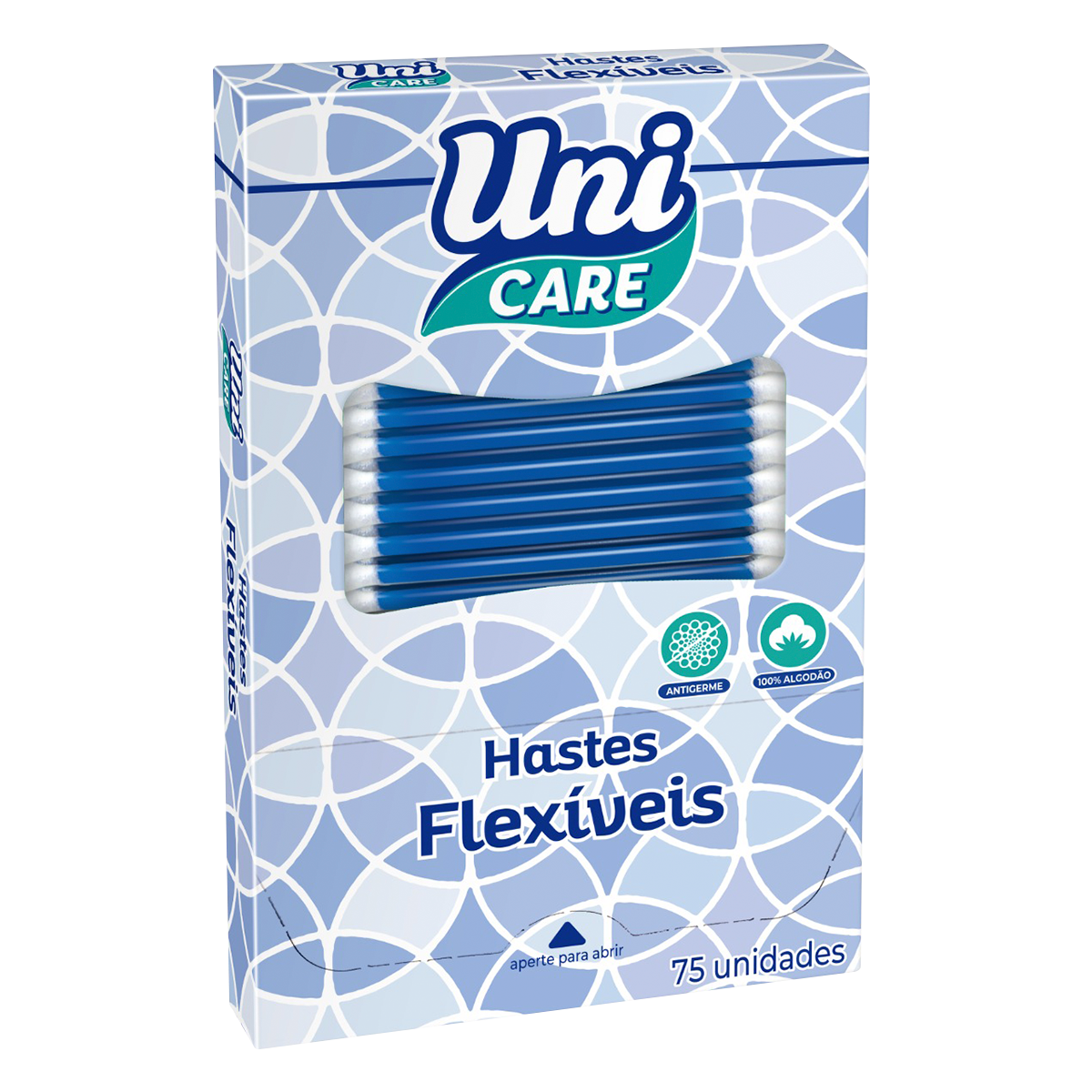 Hastes Flex&iacute;veis Uni Care C/75 Unidades