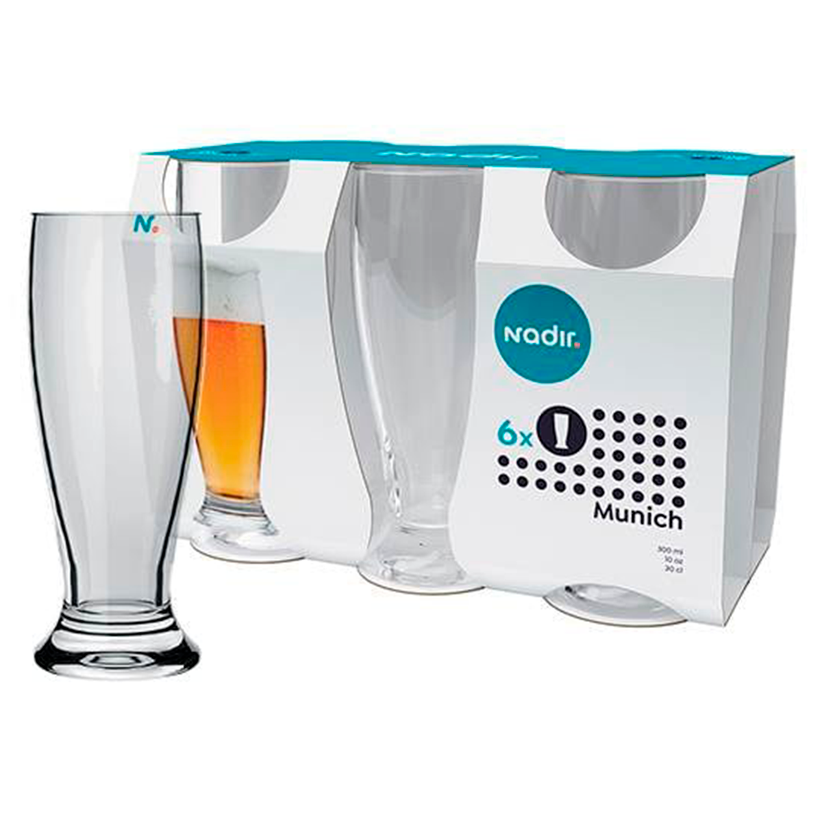 Copo para Cerveja Munich Nadir Figueiredo 300ml C/6 Unidades