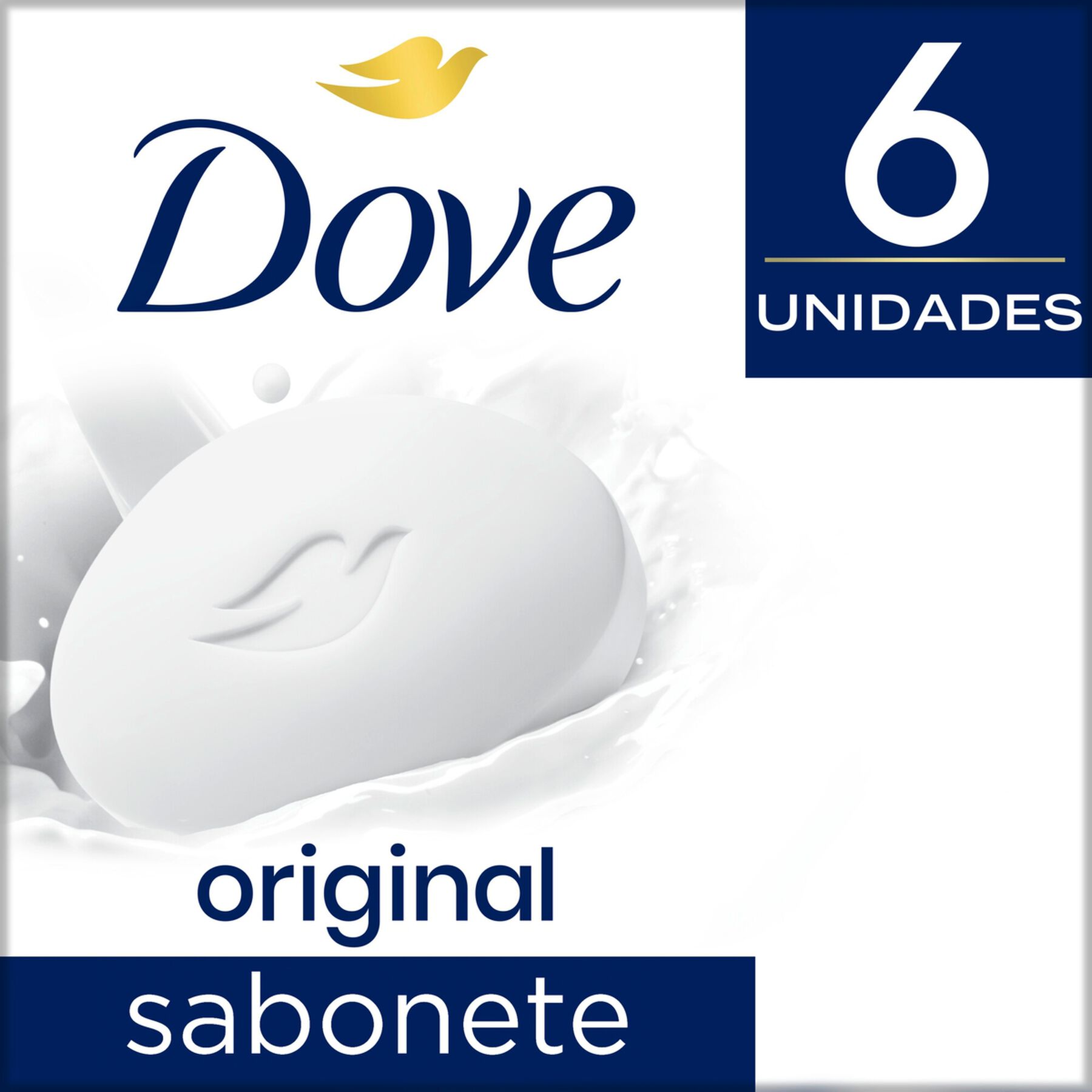 Pack Sabonete em Barra Original Dove Cartucho 6 Unidades 90g Cada Leve Mais Pague Menos
