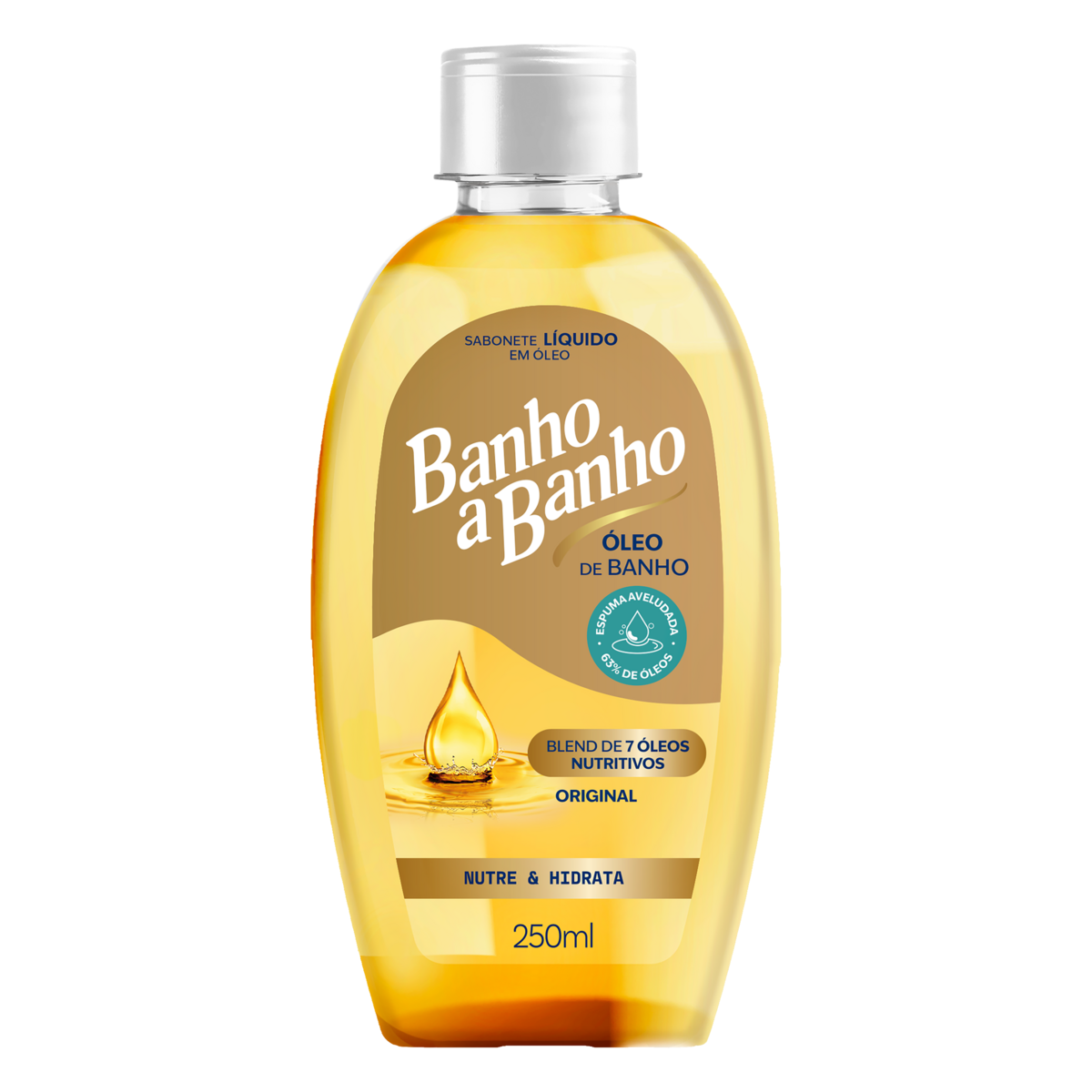 Sabonete L&iacute;quido em &Oacute;leo Original Banho a Banho Frasco 250ml