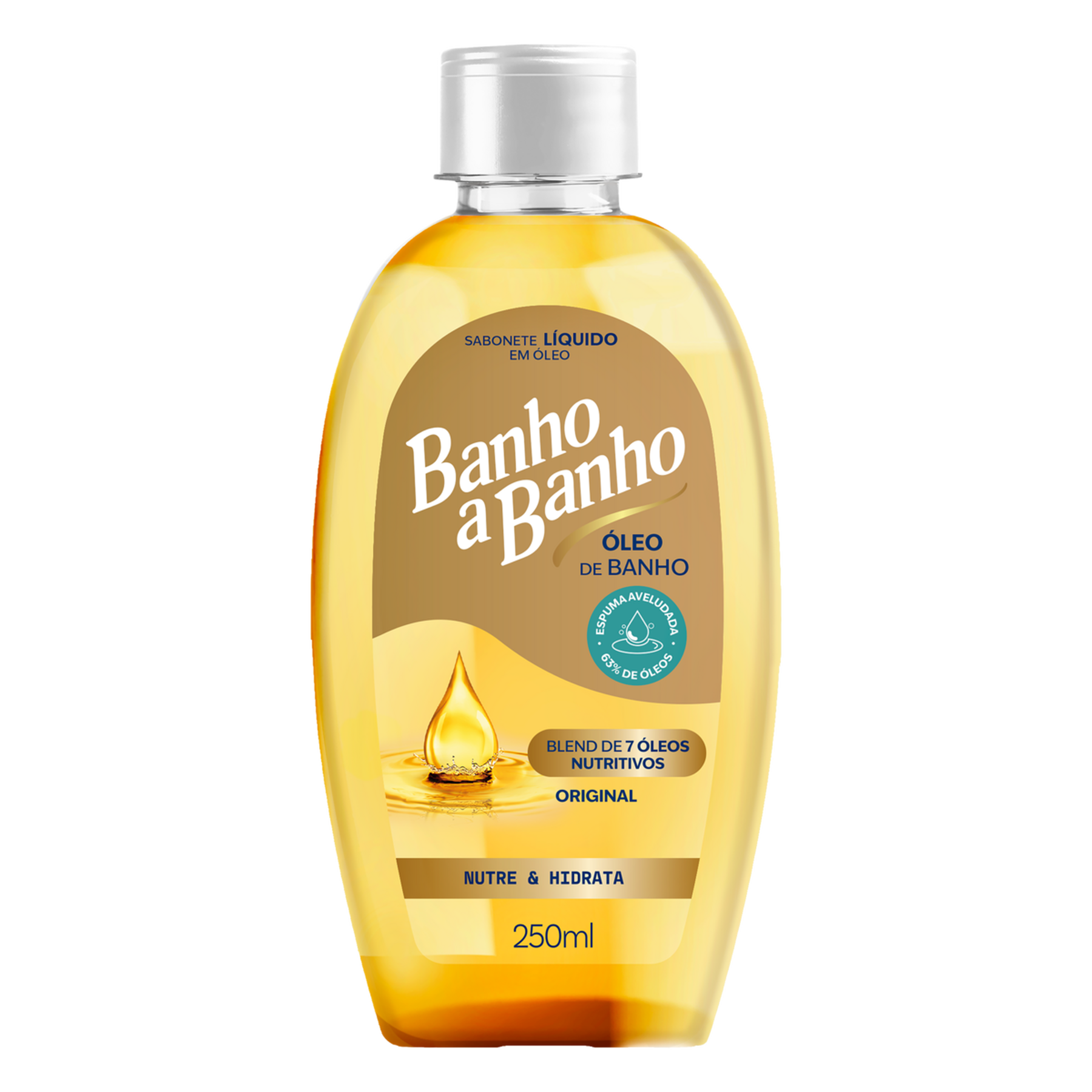 Sabonete L&iacute;quido em &Oacute;leo Original Banho a Banho Frasco 250ml
