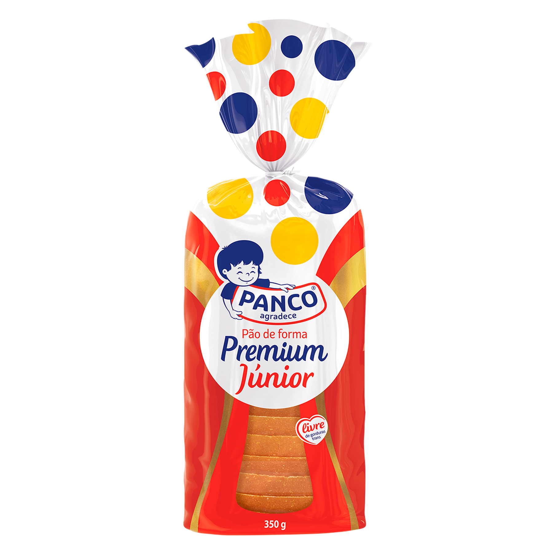 Pão de Forma Premium Júnior Panco Pacote 350g