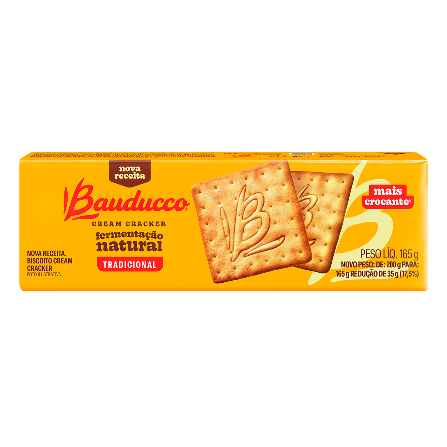 Biscoito Cream Cracker Tradicional Bauducco Pacote 165g