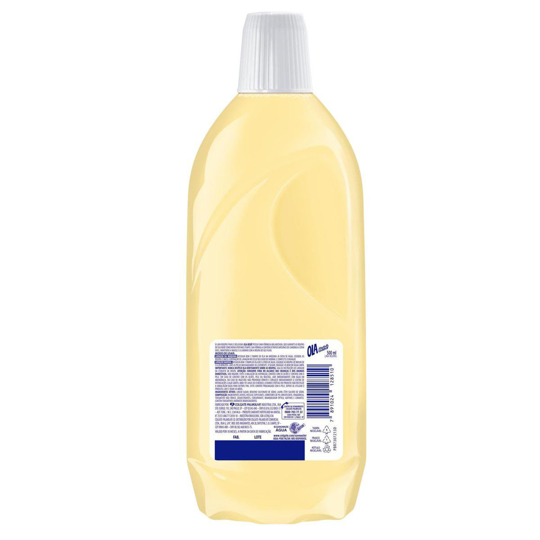 Sabão Líquido Roupas Delicadas Bebê Ola Frasco 500ml