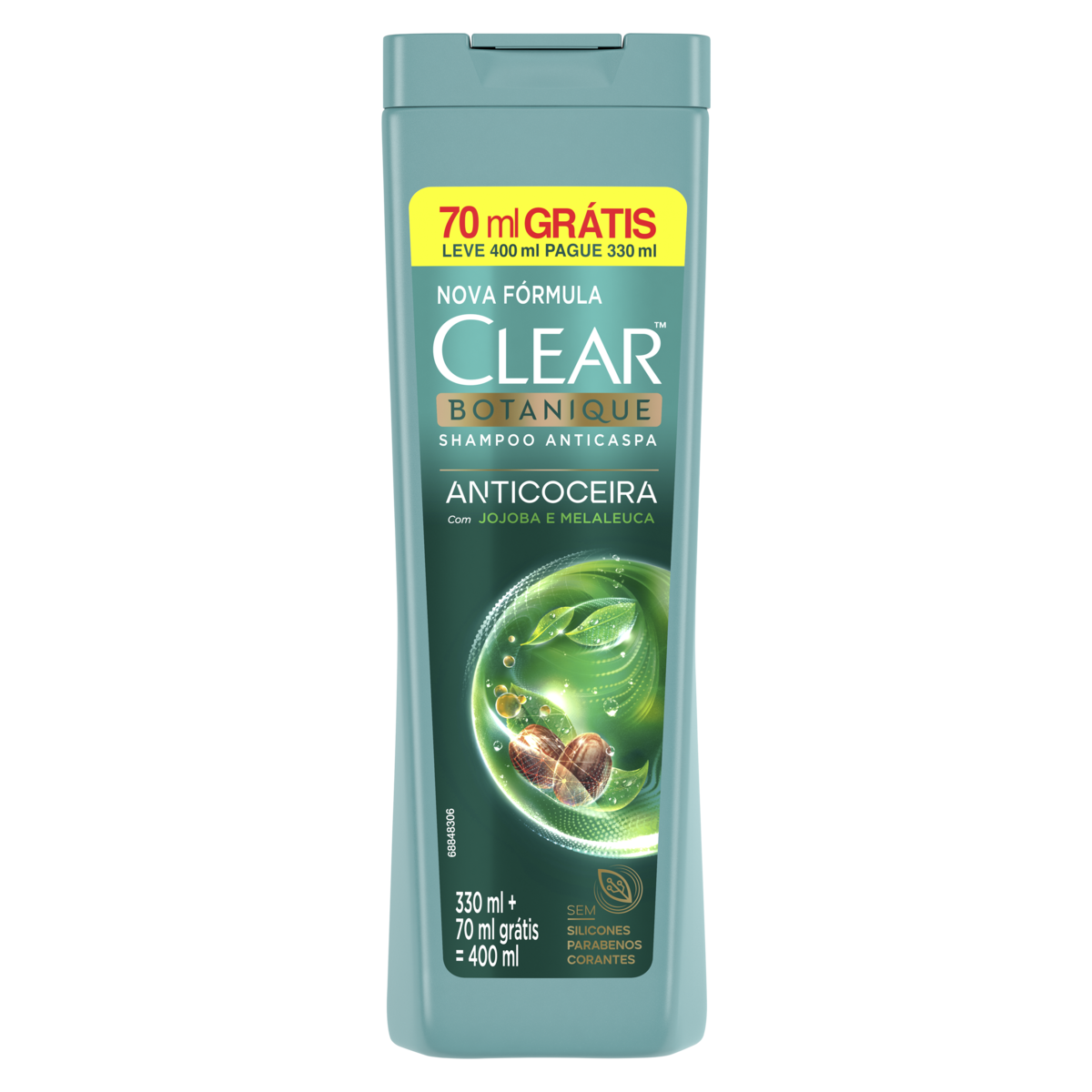 Shampoo Anticoceira Clear Botanique Leve 400ml Pague 330ml